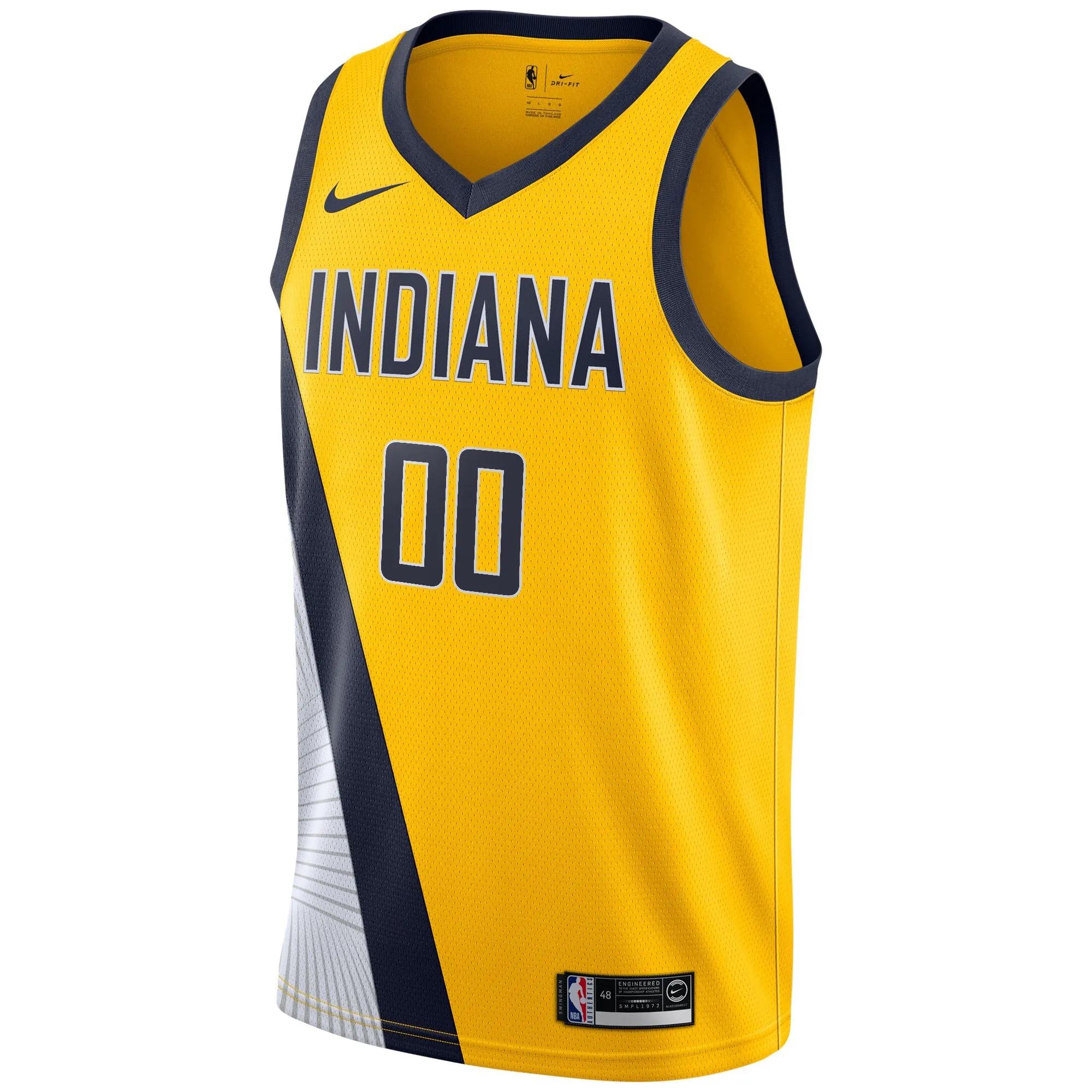 Indiana Pacers  2019/20 Custom Swingman Jersey Yellow - Statement Edition