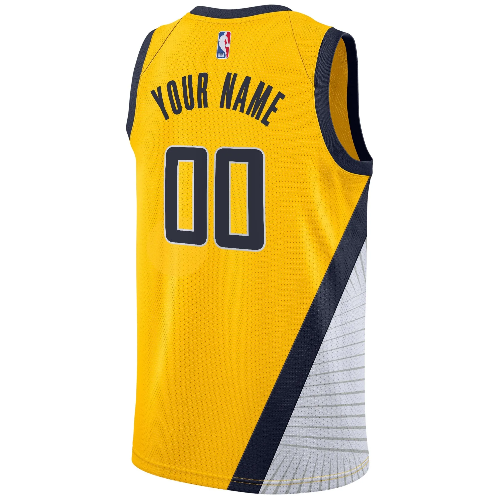 Indiana Pacers  2019/20 Custom Swingman Jersey Yellow - Statement Edition