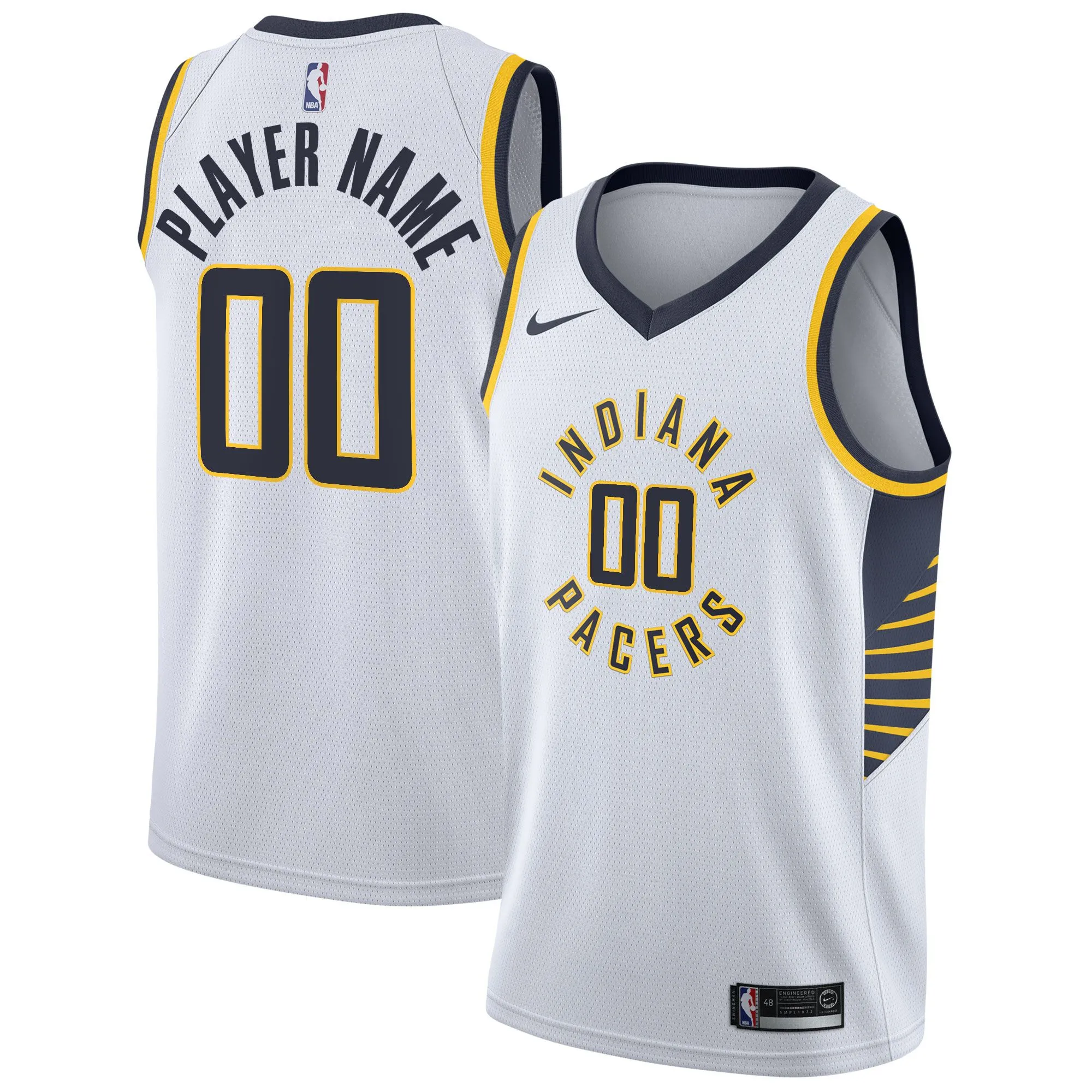 Indiana Pacers  2020/21 Swingman Custom Jersey - Association Edition - White