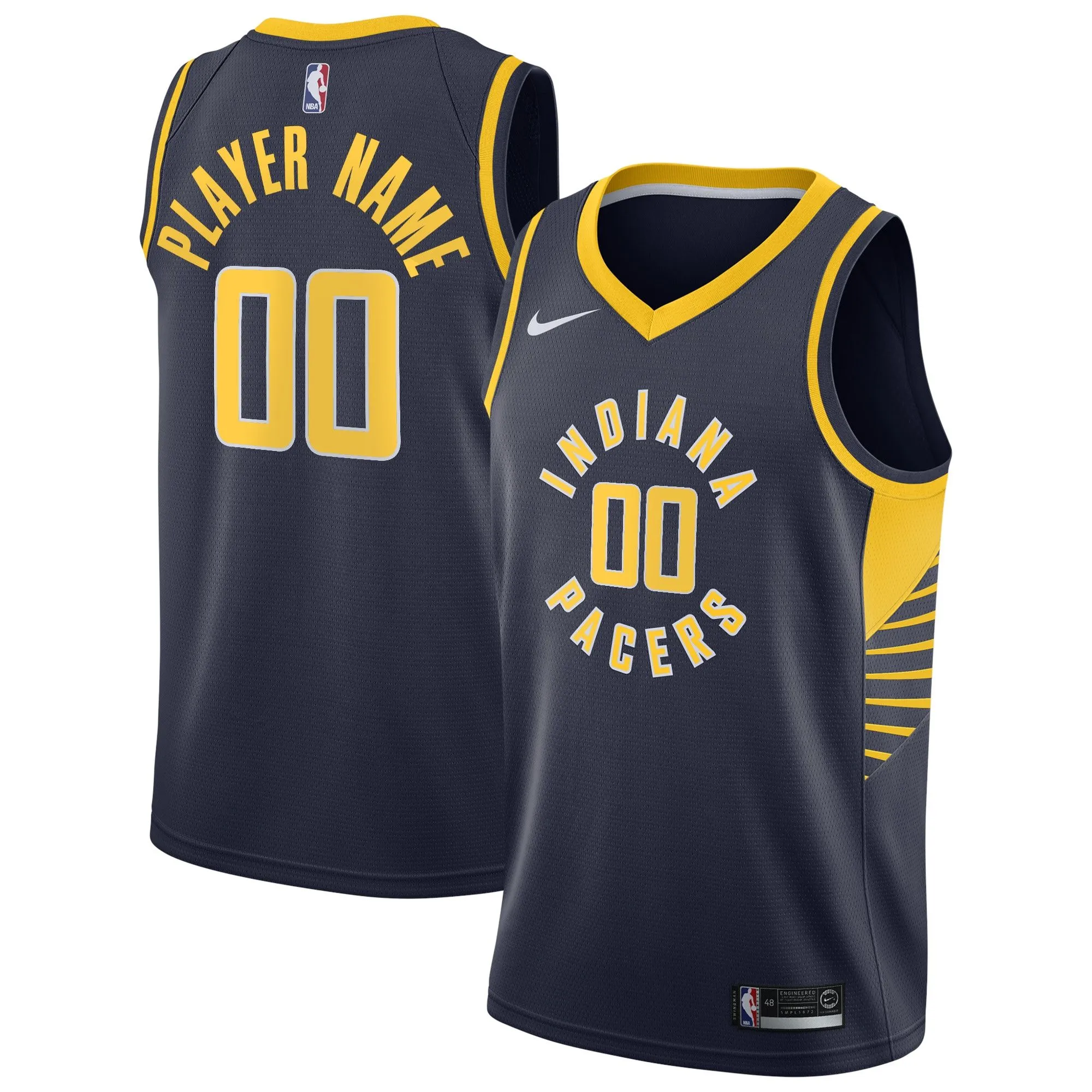 Indiana Pacers  Swingman Custom Jersey Navy - Icon Edition