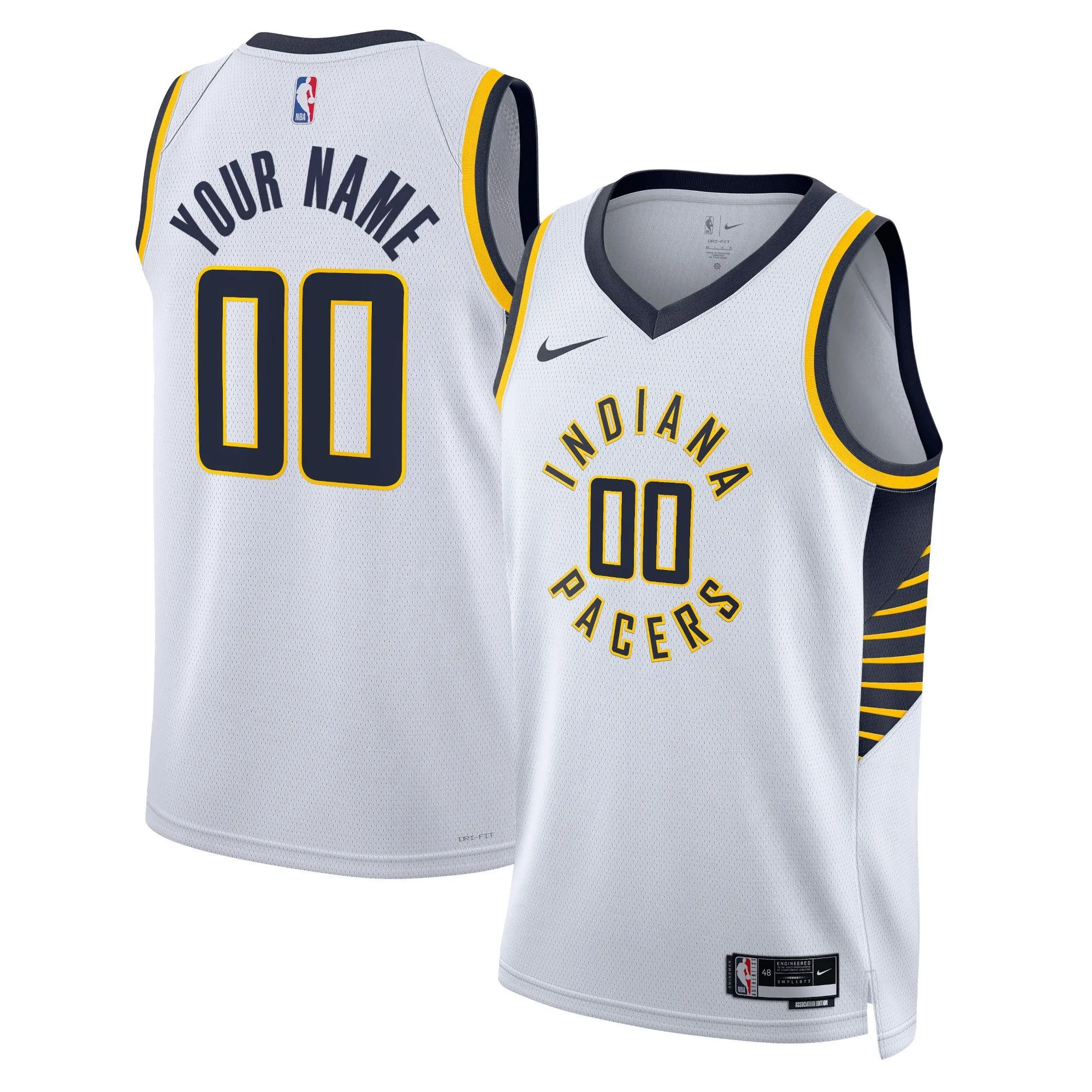 Indiana Pacers  Unisex Swingman Custom Jersey White - Association Edition