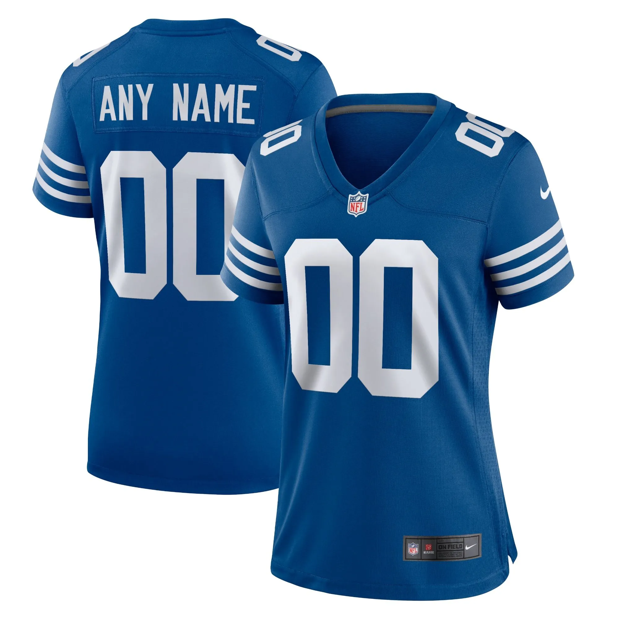 Indianapolis Colts  Women's Alternate Custom Jersey - Royal