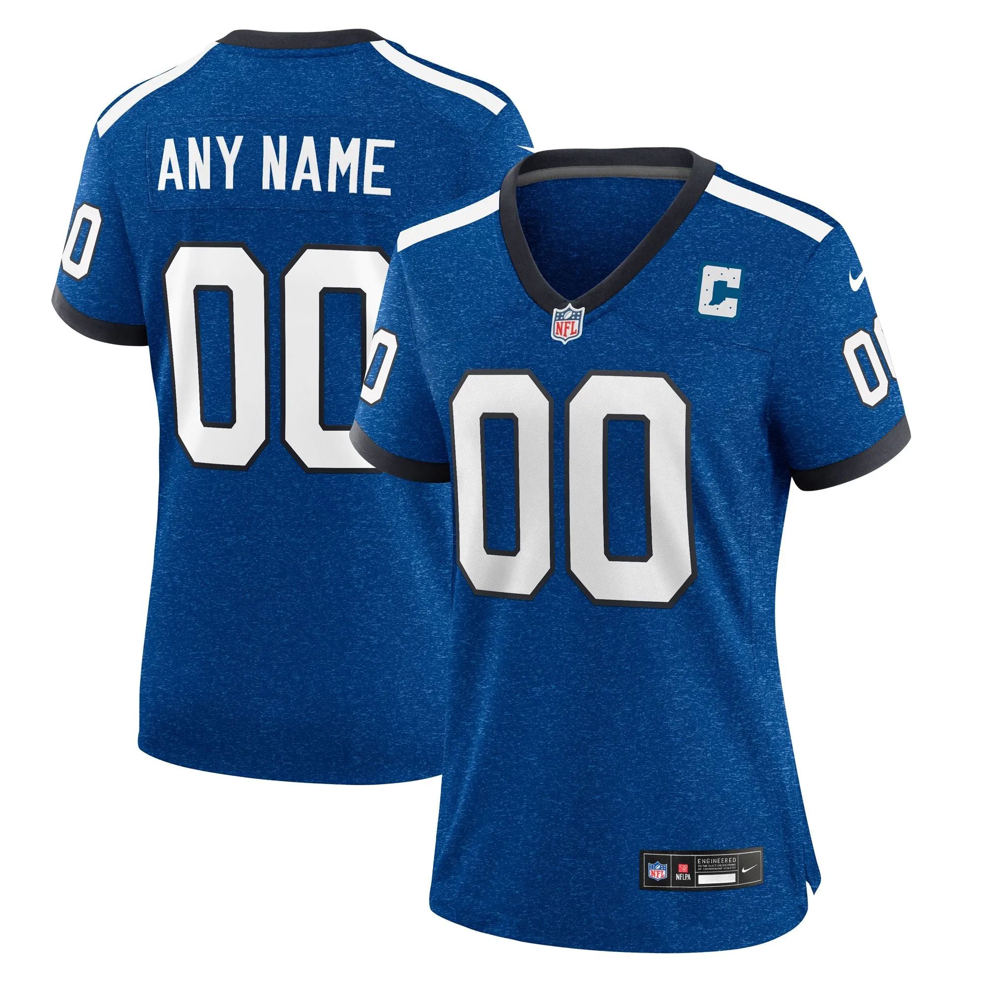 Indianapolis Colts  Women's Indiana Nights Alternate Custom Game Jersey - Royal