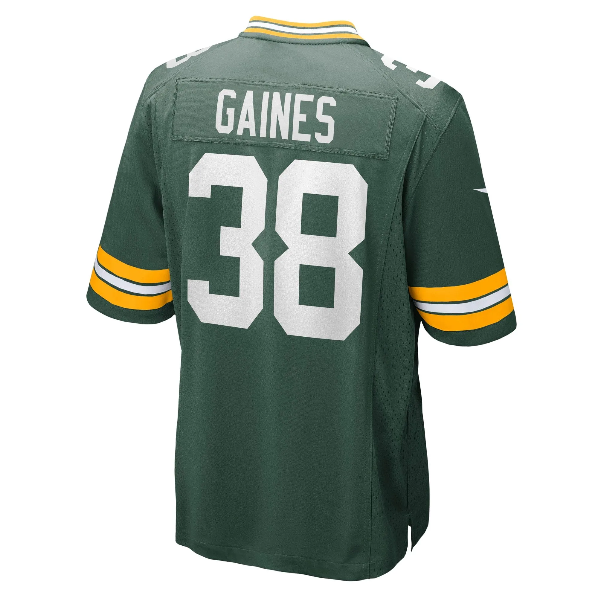 Innis Gaines Green Bay Packers  Game Jersey - Green