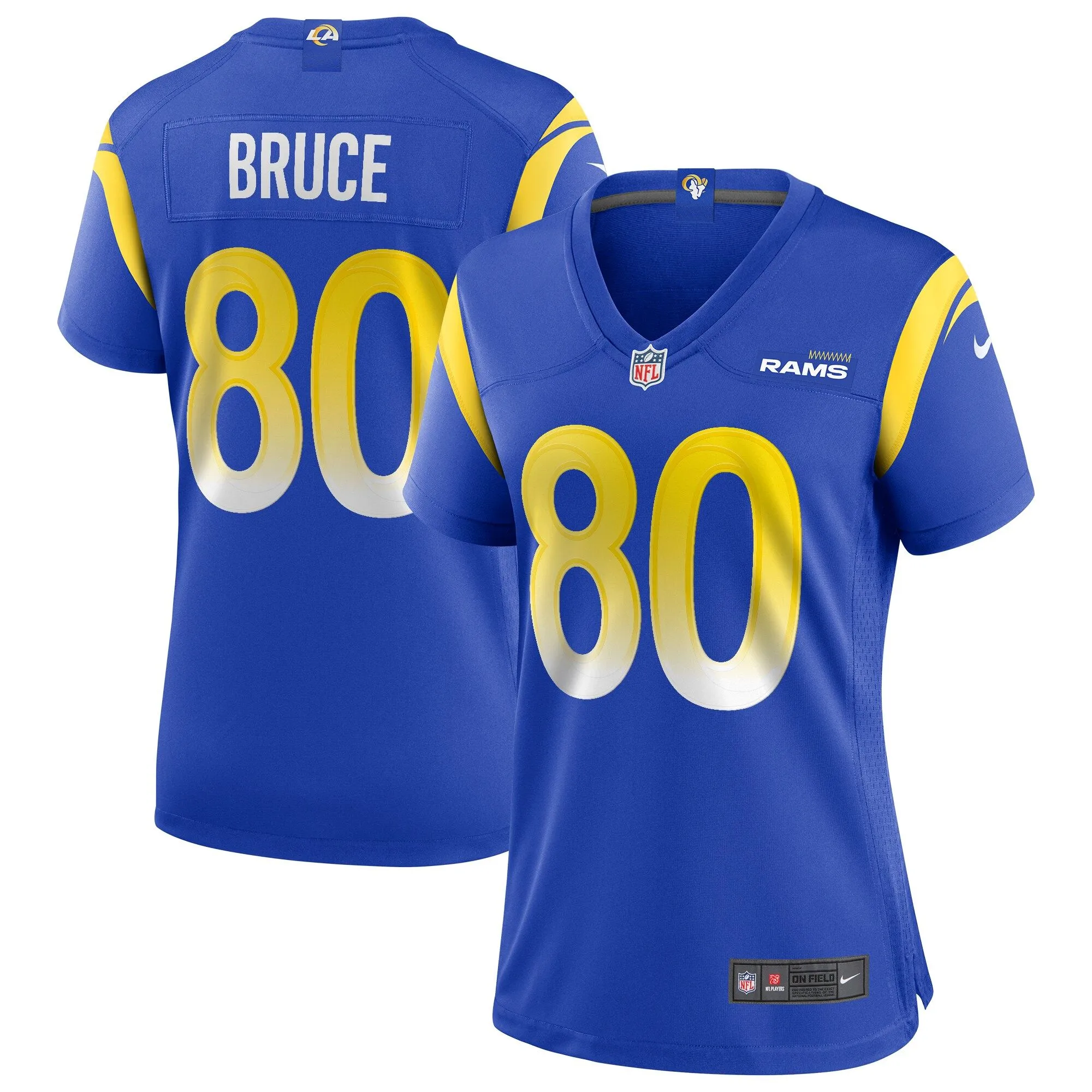 Isaac Bruce Los Angeles Rams  Women's Game Retired Player Jersey - Royal