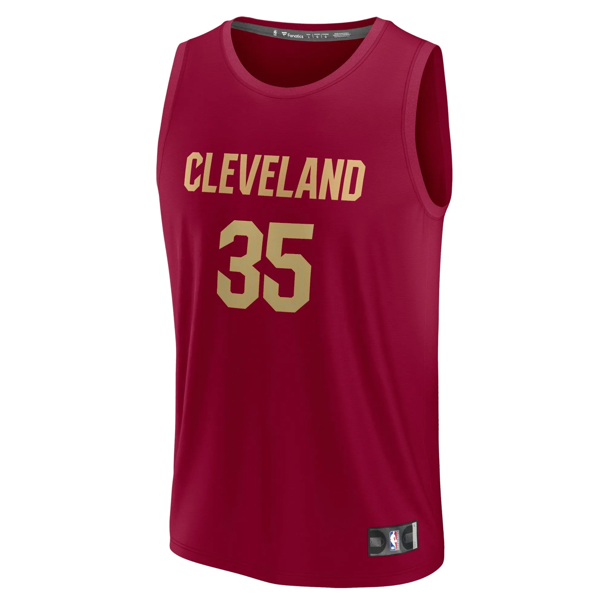 Isaac Okoro Cleveland Cavaliers Fanatics Branded Fast Break Replica Jersey - Icon Edition - Wine