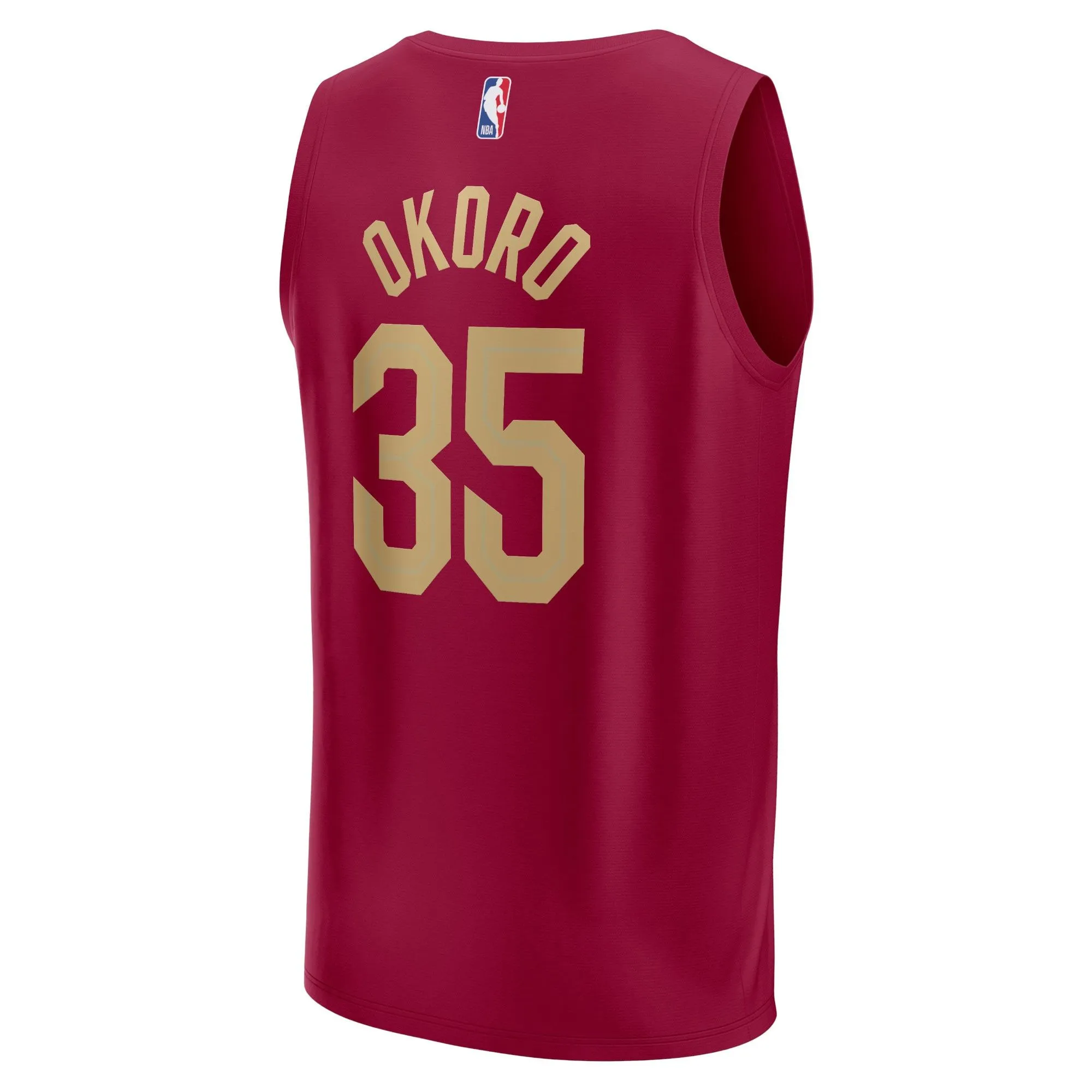 Isaac Okoro Cleveland Cavaliers Fanatics Branded Fast Break Replica Jersey - Icon Edition - Wine