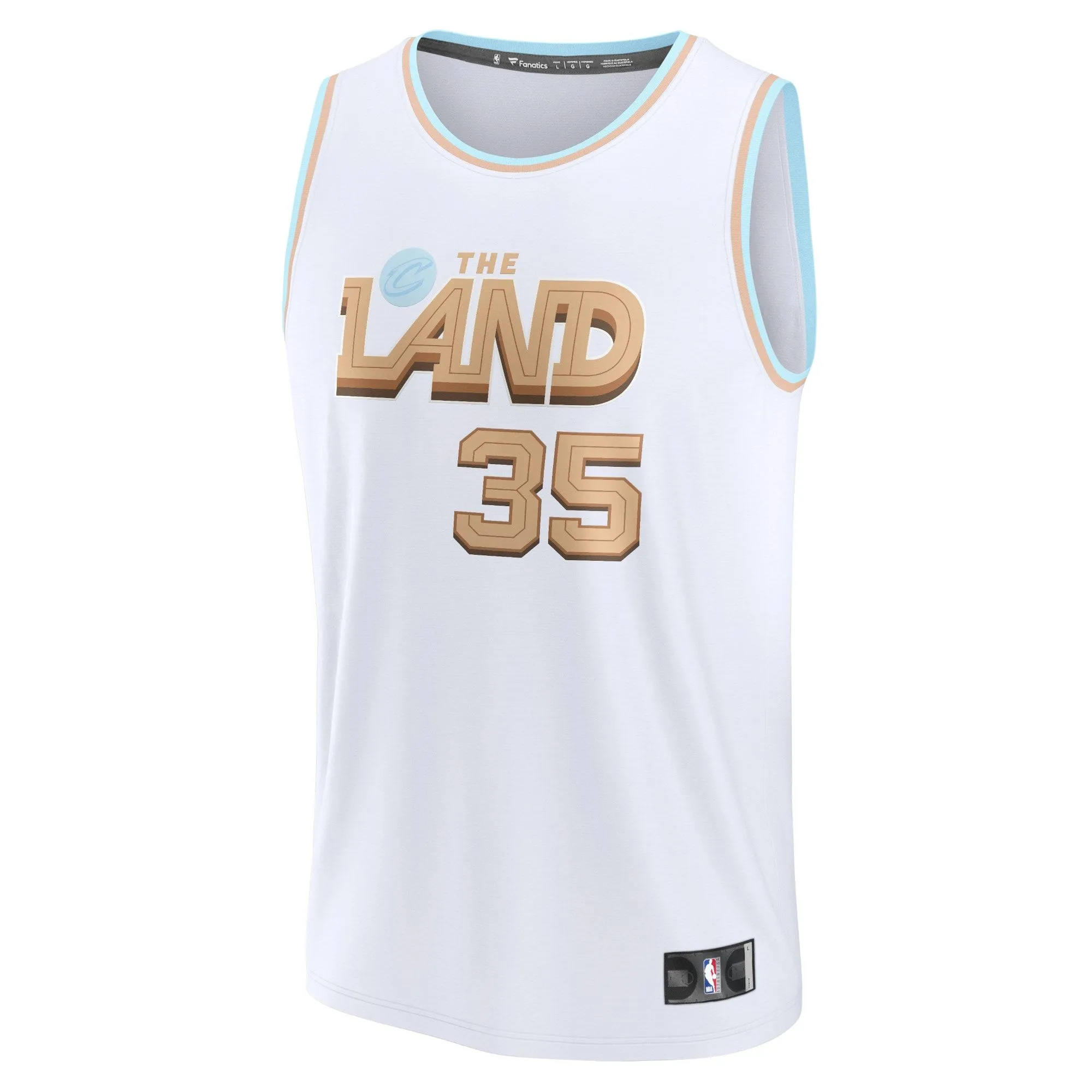 Isaac Okoro Cleveland Cavaliers Fanatics Branded Fastbreak Jersey - City Edition - White