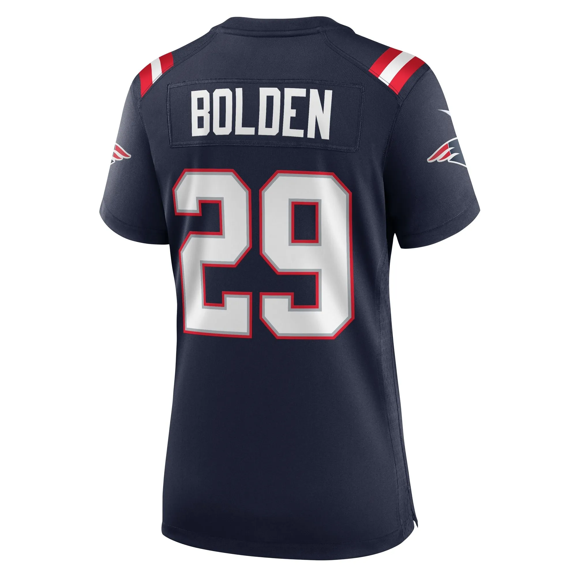 Isaiah Bolden New England Patriots  Women's Team Game Jersey -  Navy