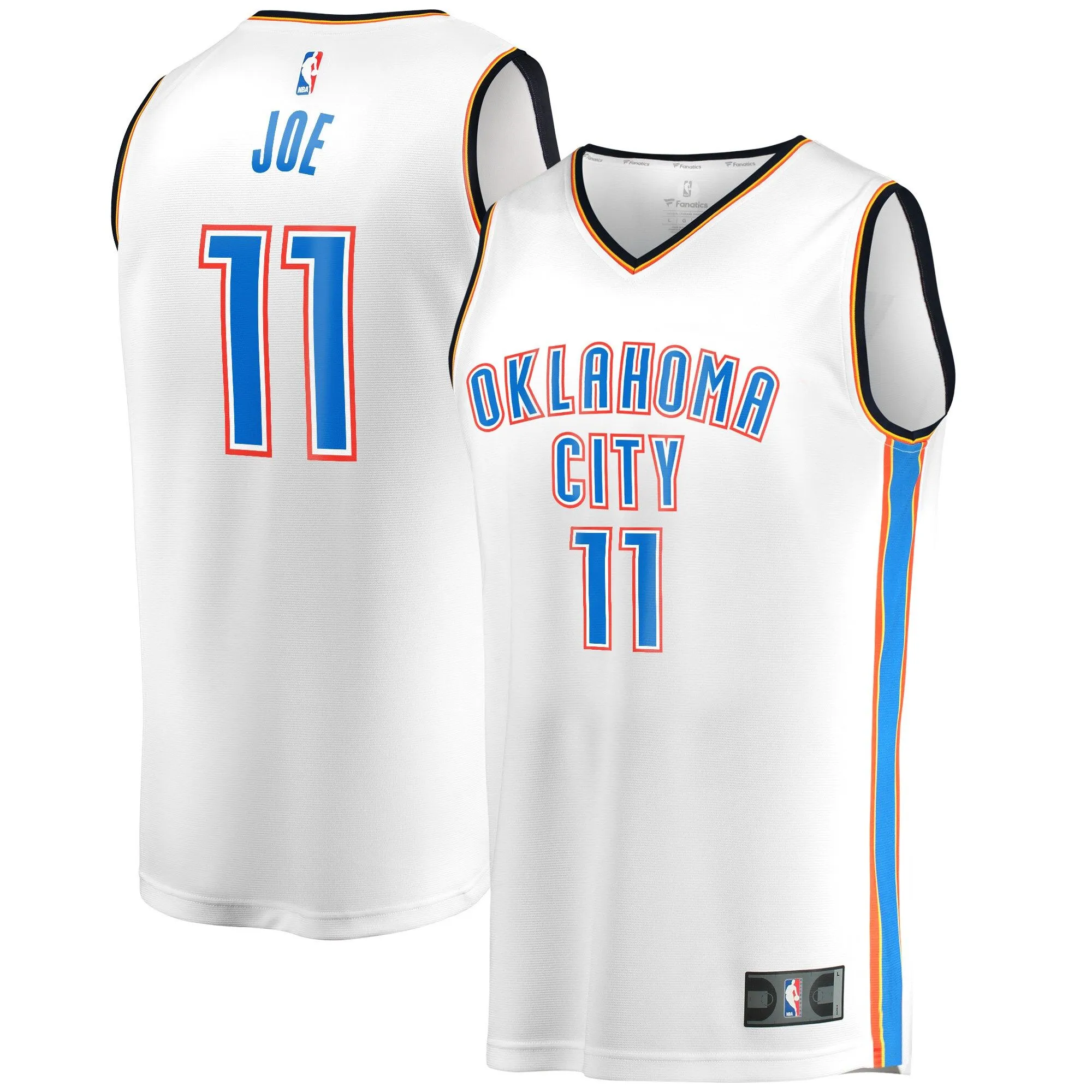 Isaiah Joe Oklahoma City Thunder Fanatics Branded Fast Break Player Jersey - Association Edition - White