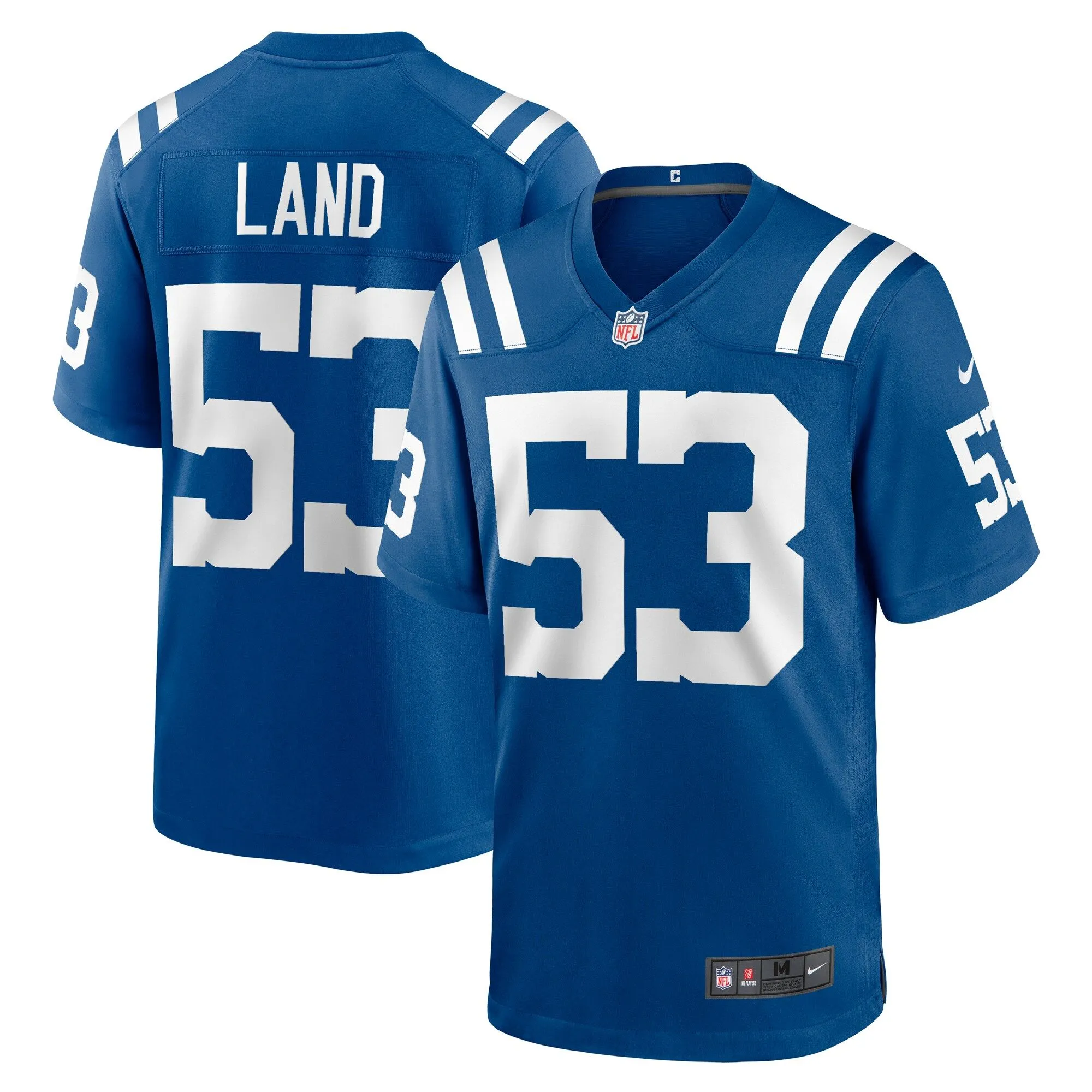 Isaiah Land Indianapolis Colts  Team Game Jersey -  Royal