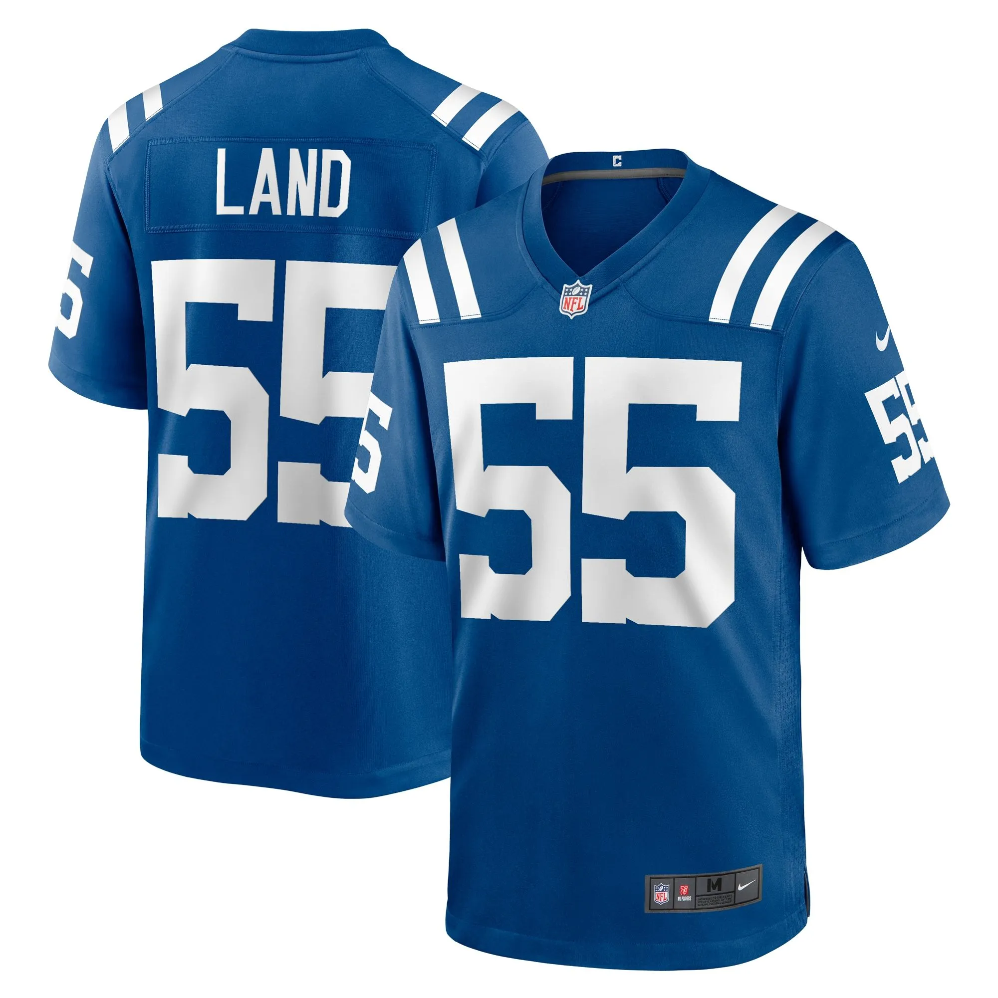 Isaiah Land Indianapolis Colts  Team Game Jersey -  Royal