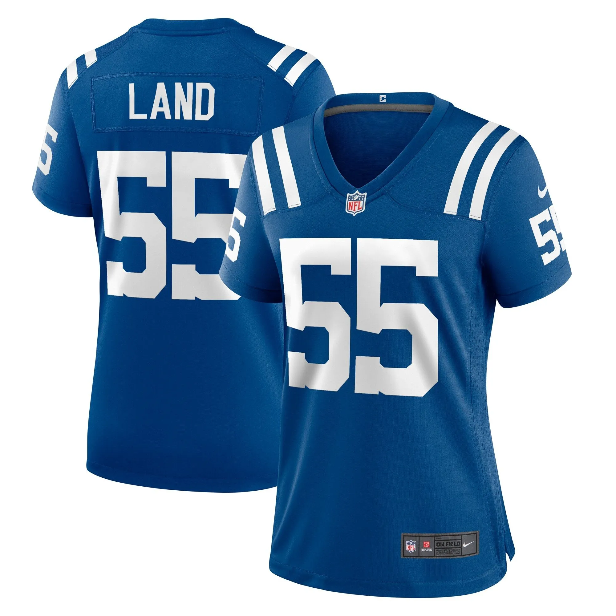 Isaiah Land Indianapolis Colts  Women's Team Game Jersey -  Royal