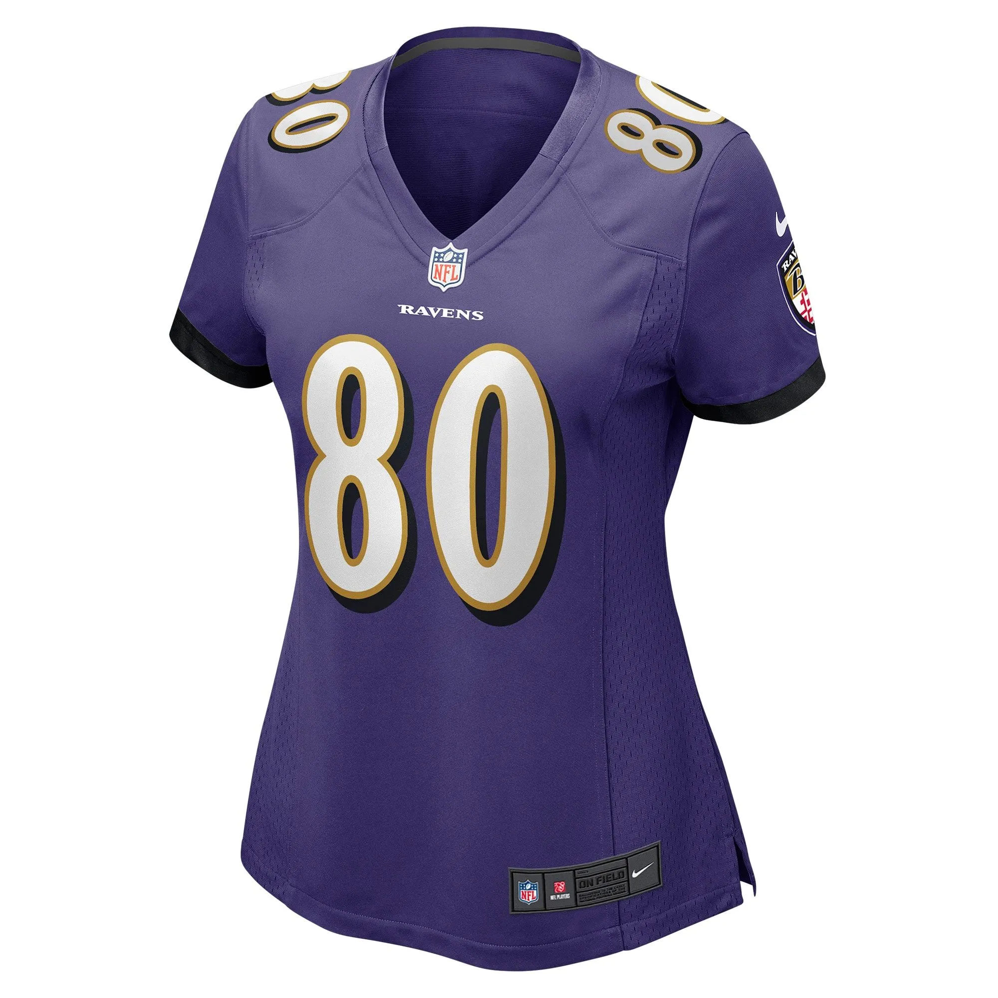 Isaiah Likely Baltimore Ravens  Women's Player Game Jersey - Purple