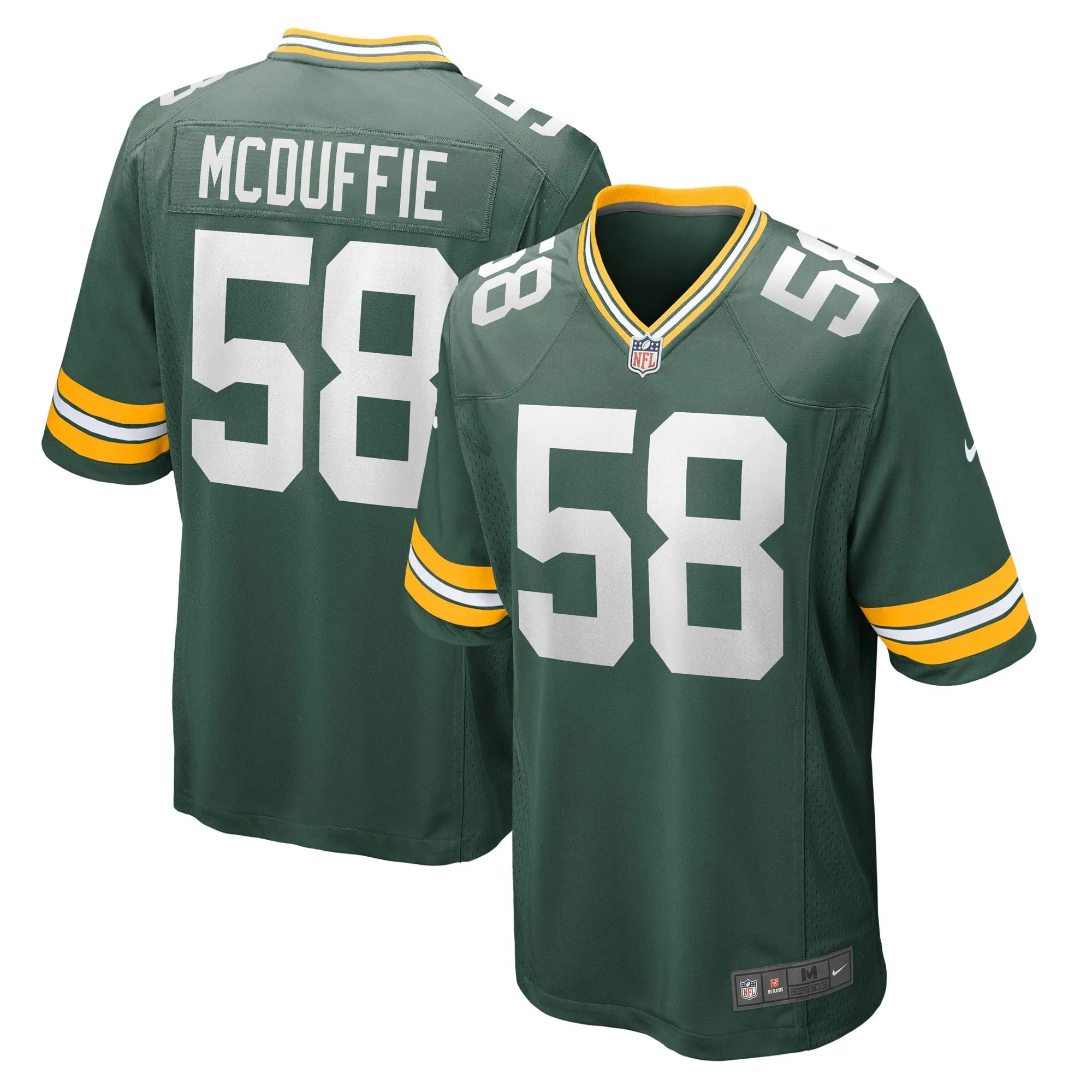 Isaiah McDuffie Green Bay Packers  Game Jersey - Green