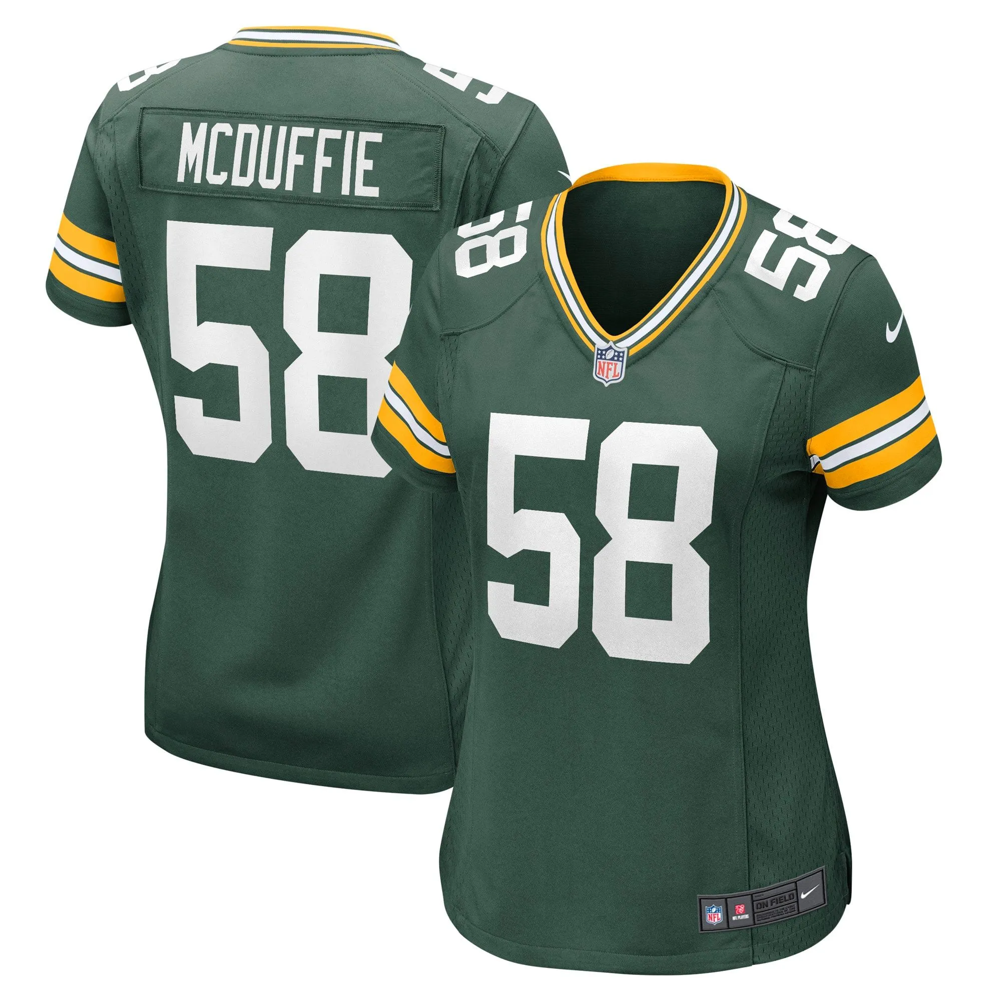 Isaiah McDuffie Green Bay Packers  Women's Game Jersey - Green