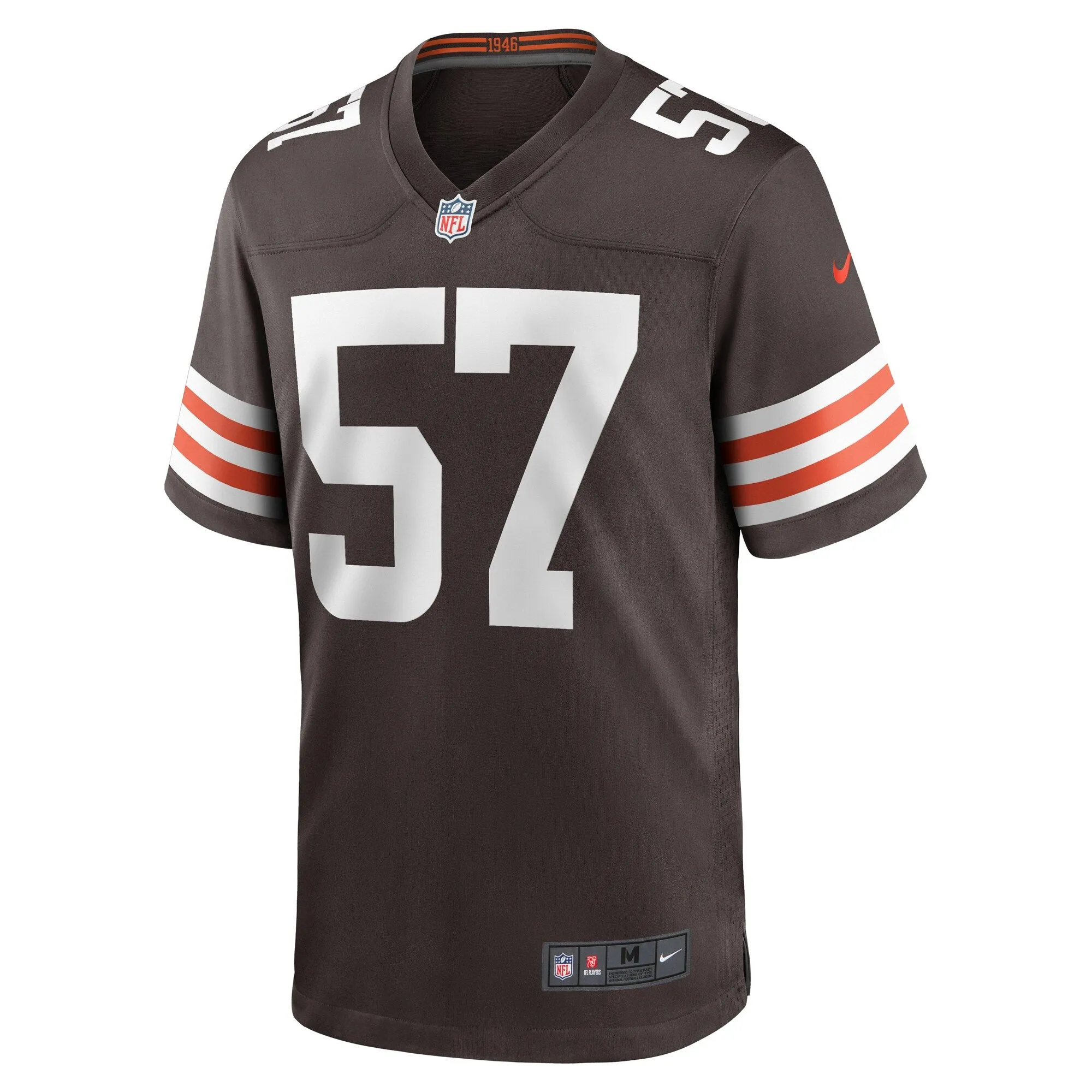 Isaiah McGuire Cleveland Browns  Team Game Jersey -  Brown