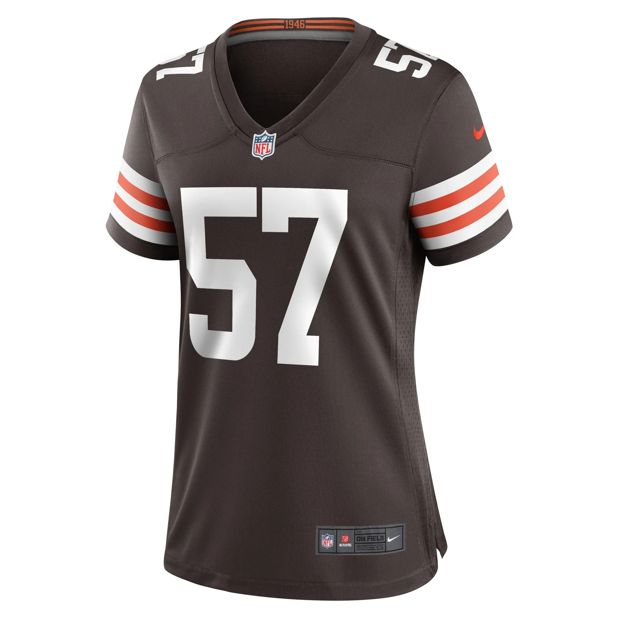 Isaiah McGuire Cleveland Browns  Women's Team Game Jersey -  Brown