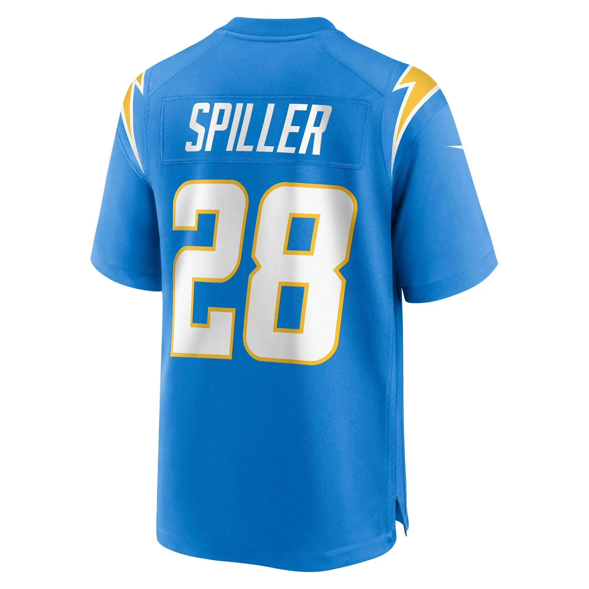 Isaiah Spiller Los Angeles Chargers  Game Jersey - Powder Blue