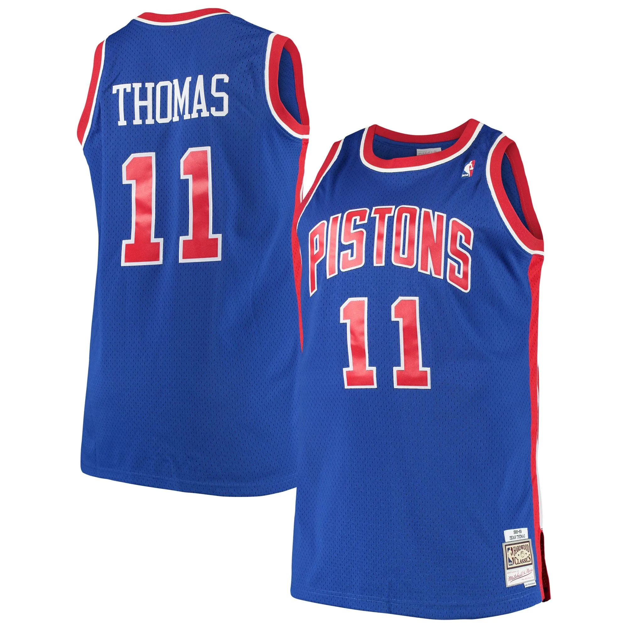 Isaiah Thomas Detroit Pistons Mitchell & Ness 1988/89 Big & Tall Hardwood Classics Swingman Jersey - Royal