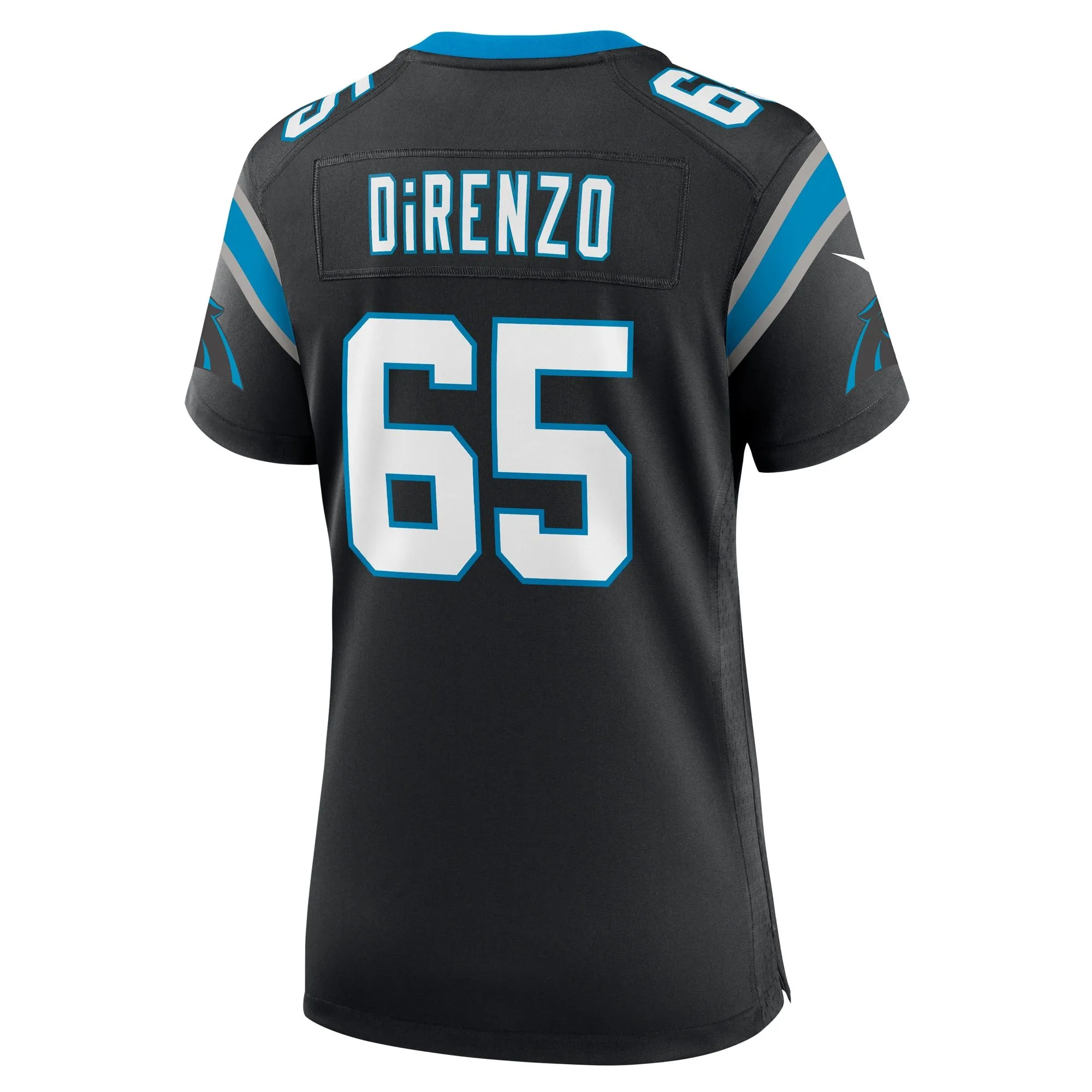 J.D. DiRenzo Carolina Panthers  Women's  Game Jersey -  Black