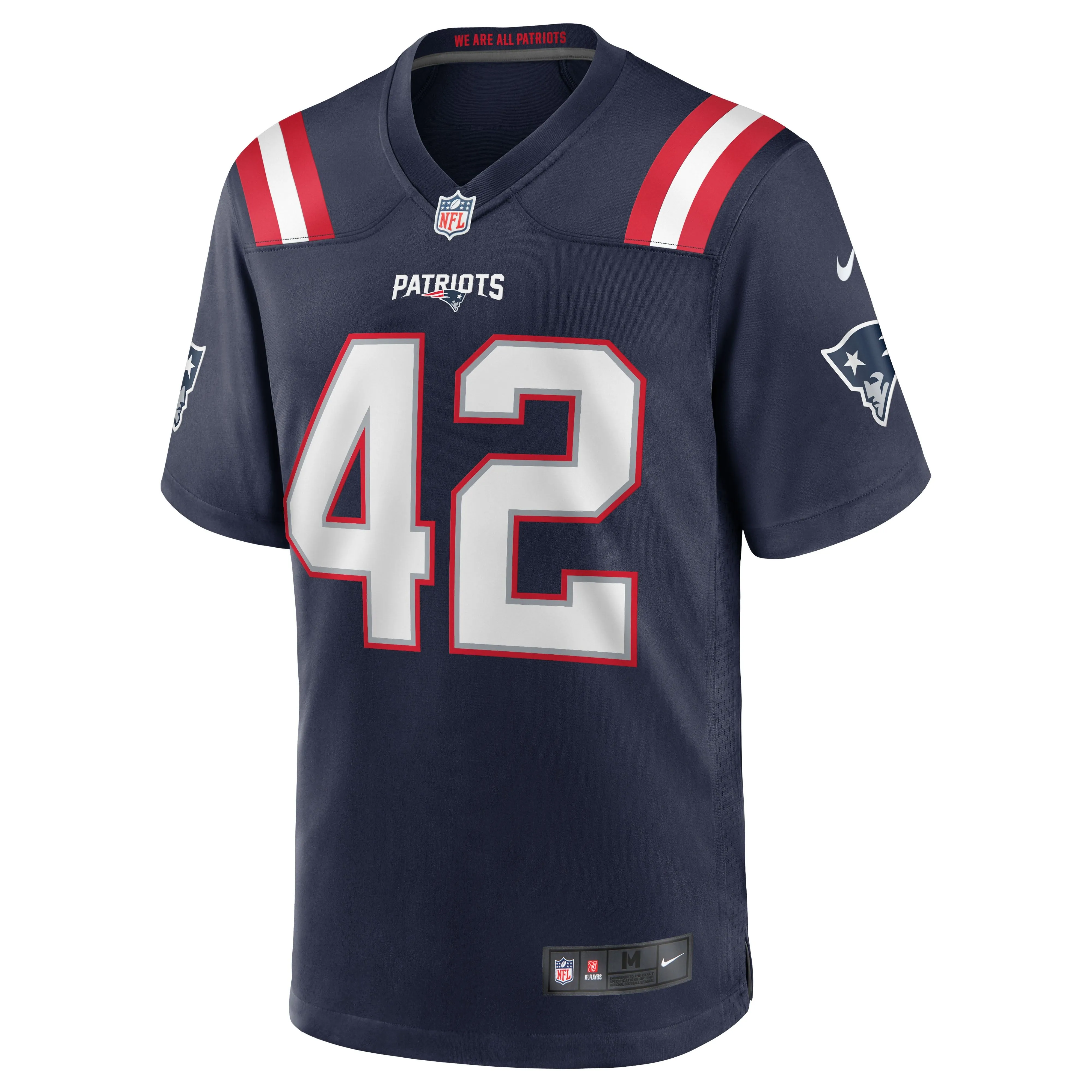 J.J. Taylor New England Patriots  Team Game Jersey - Navy