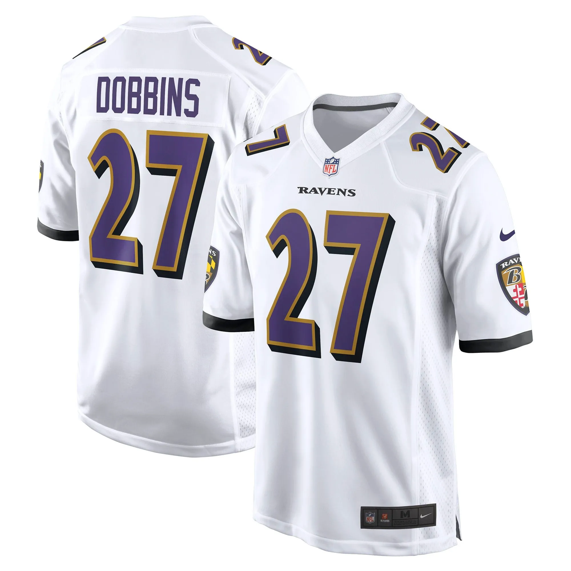 J.K. Dobbins Baltimore Ravens  Away Game Player Jersey - White