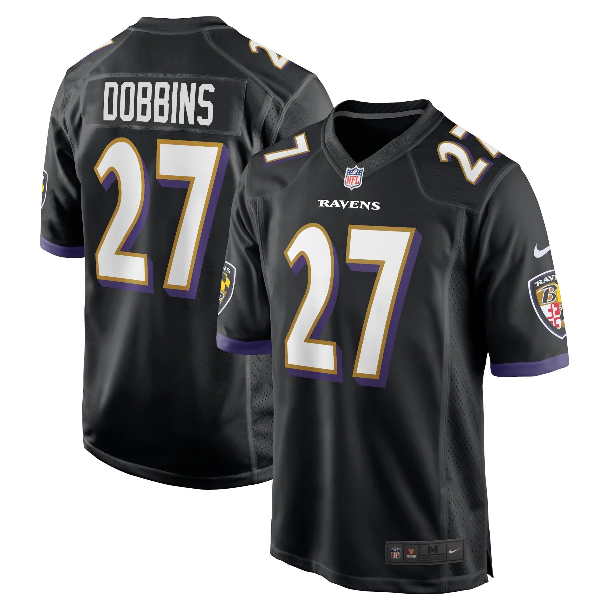 J.K. Dobbins Baltimore Ravens  Game Jersey - Black