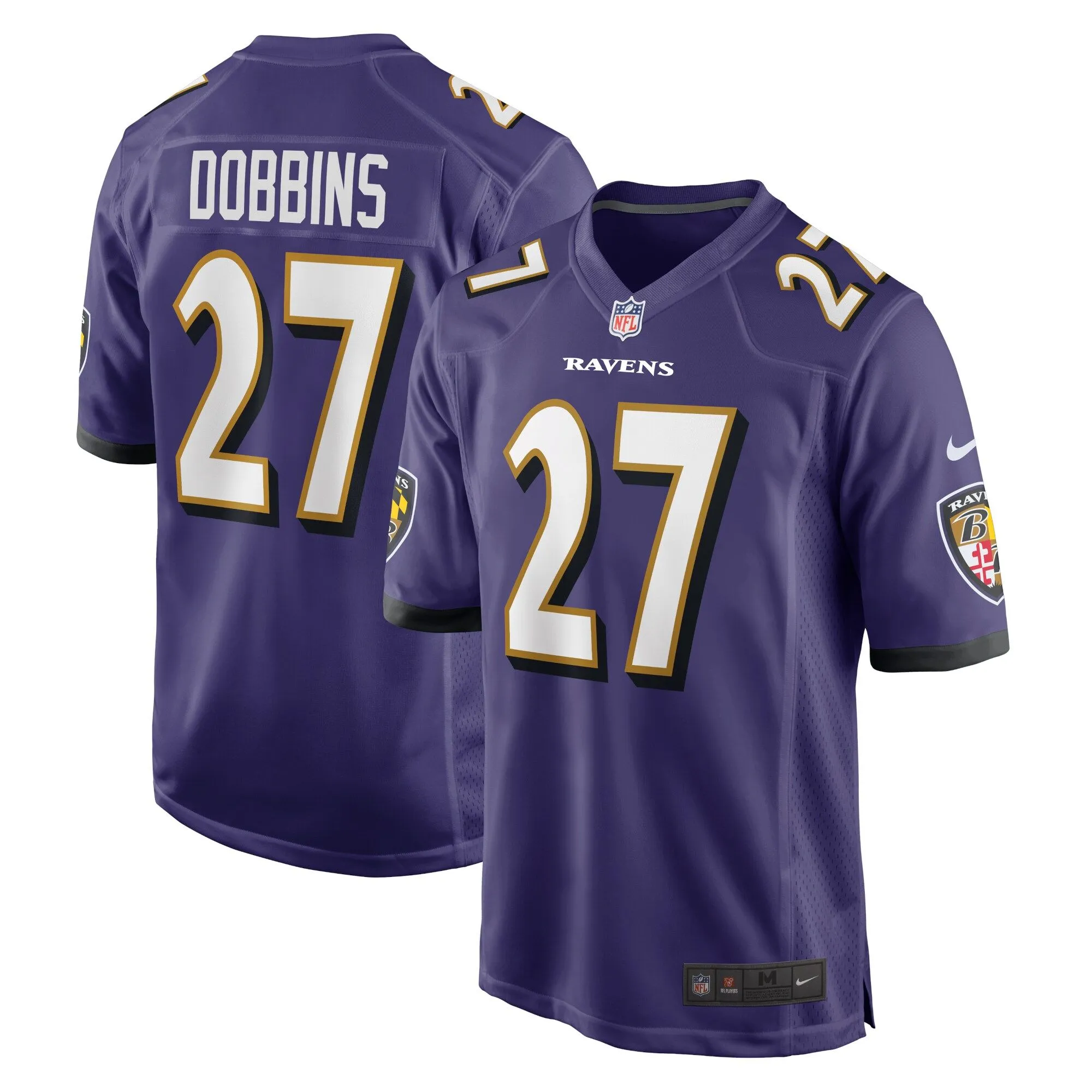 J.K. Dobbins Baltimore Ravens  Game Team Jersey - Purple