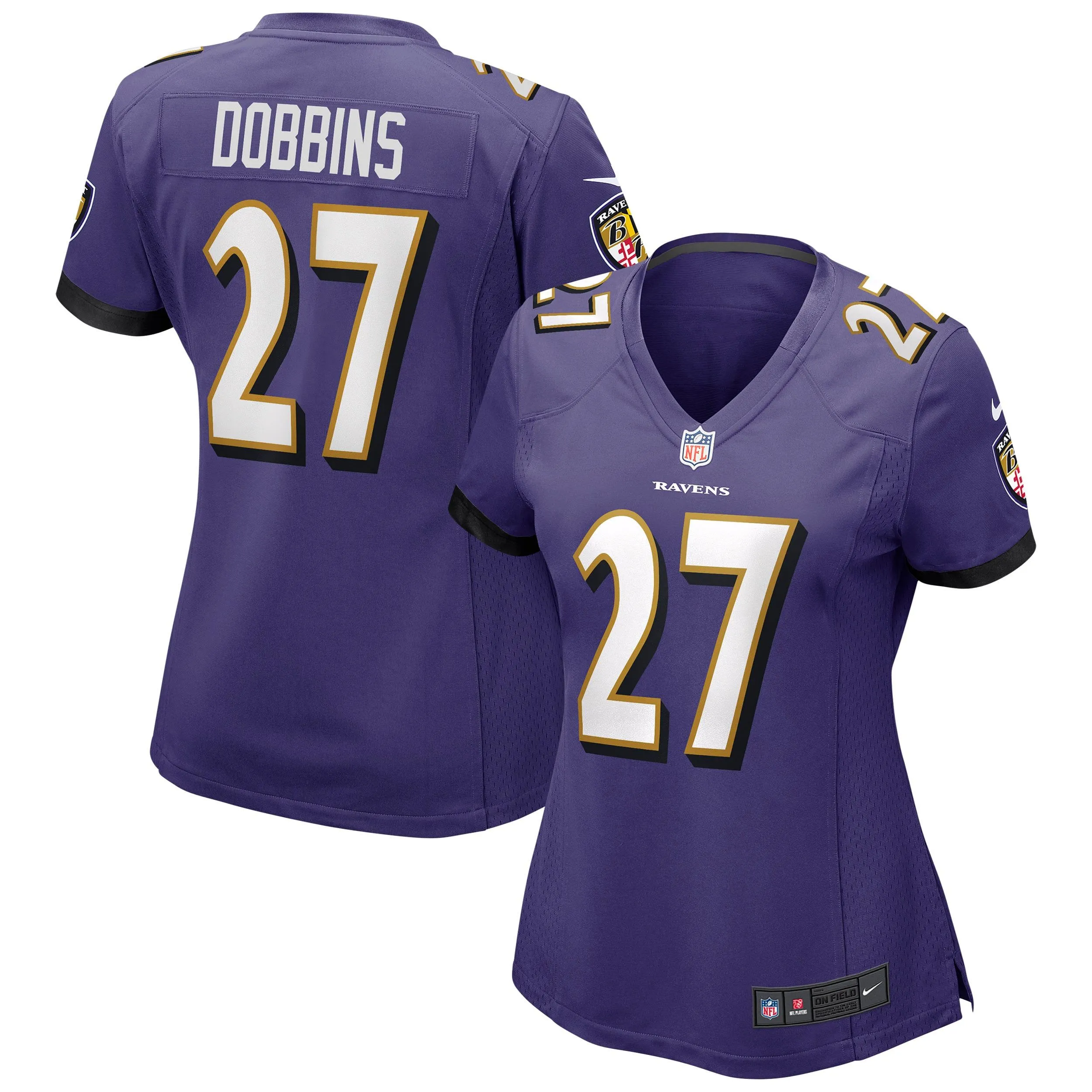 J.K. Dobbins Baltimore Ravens  Women's Game Jersey - Purple