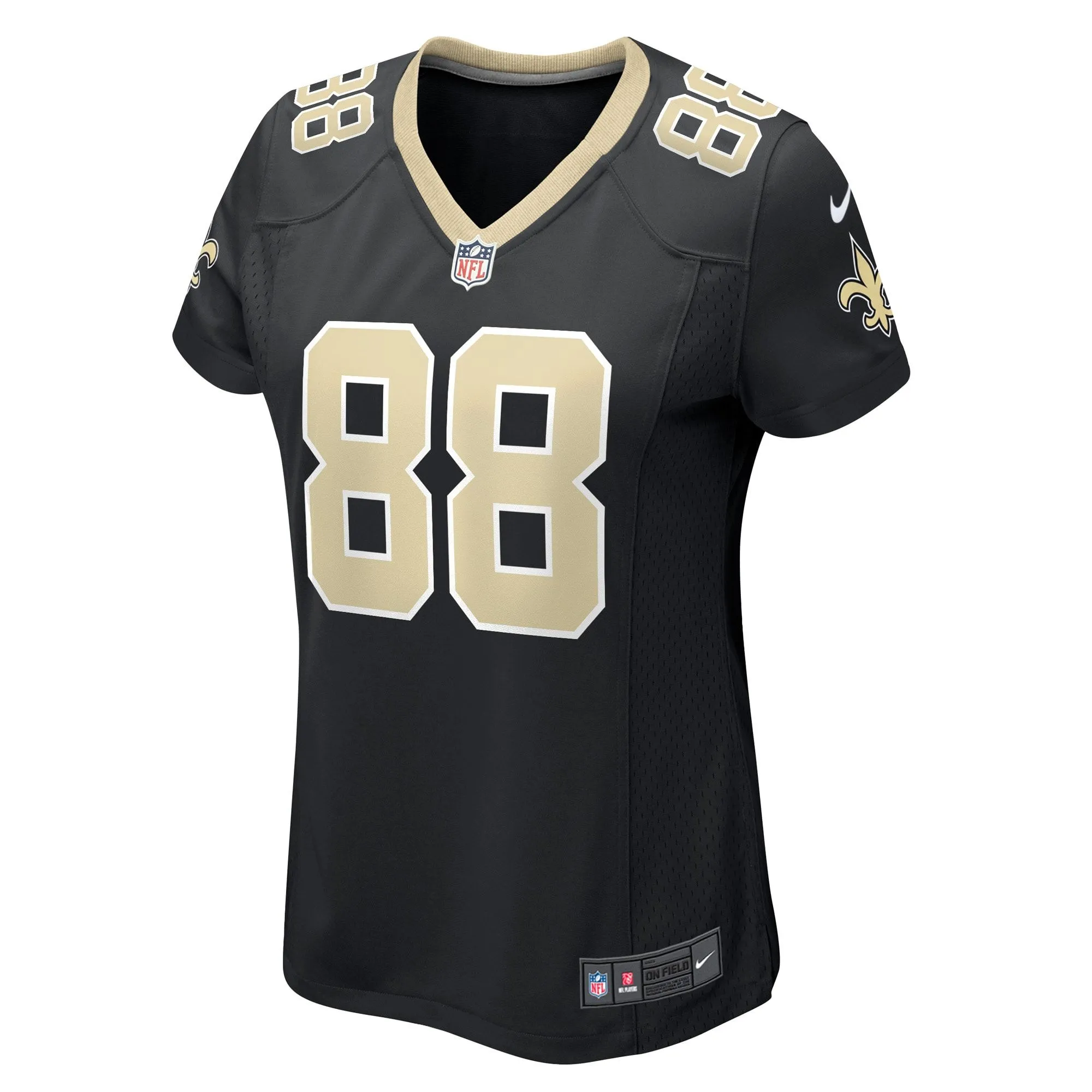 J.P. Holtz New Orleans Saints  Women's Game Player Jersey - Black