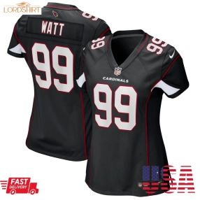 Jj Watt Arizona Cardinals  Women's Alternate Game Jersey   Black