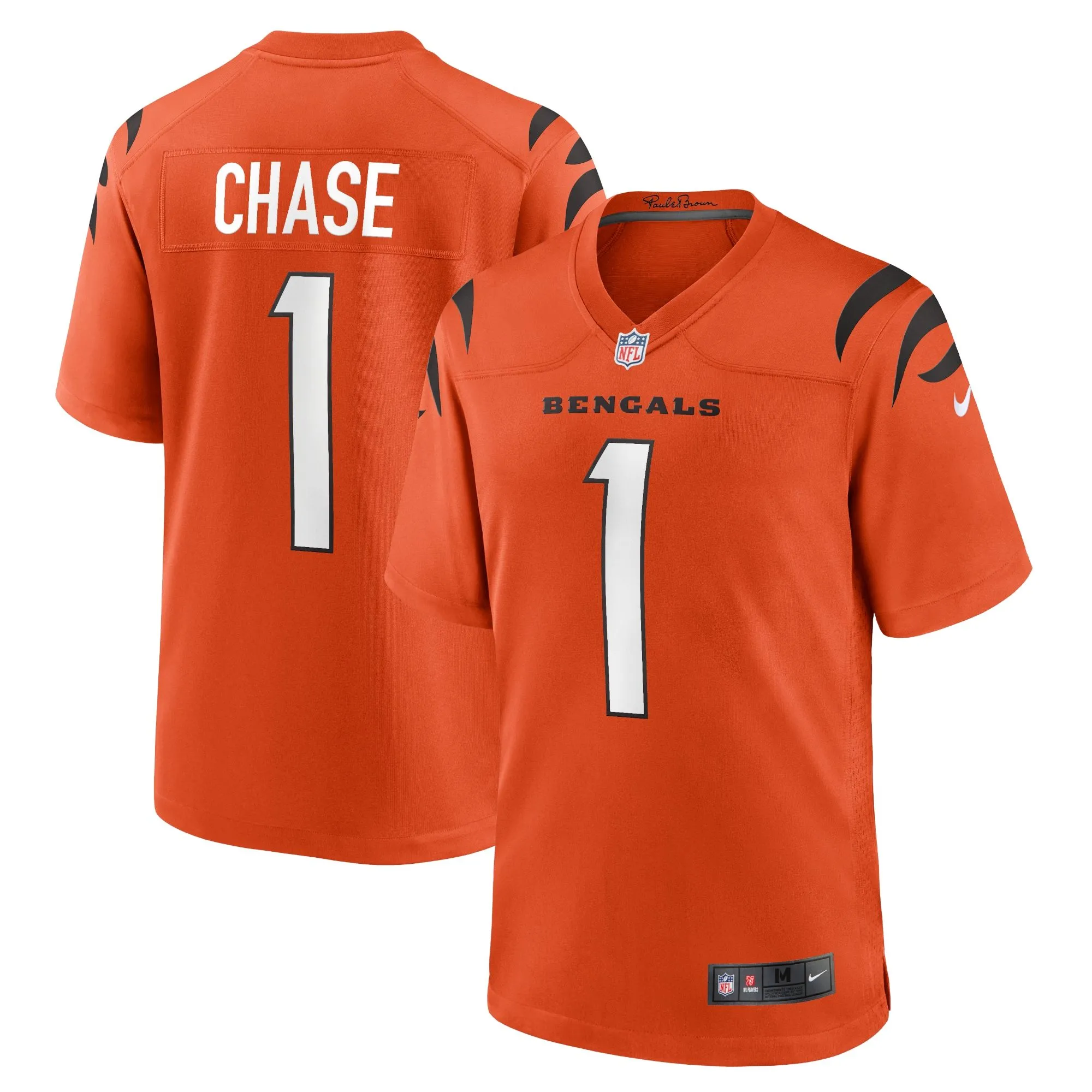 Ja'Marr Chase Cincinnati Bengals  Alternate Game Jersey - Orange