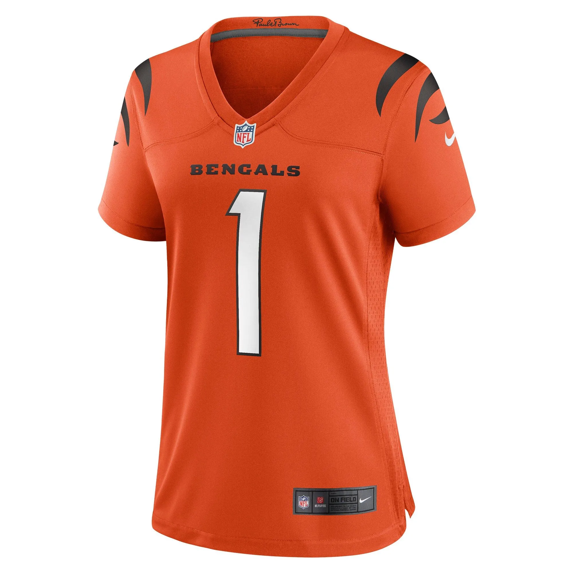 Ja'Marr Chase Cincinnati Bengals  Women's Game Jersey - Orange