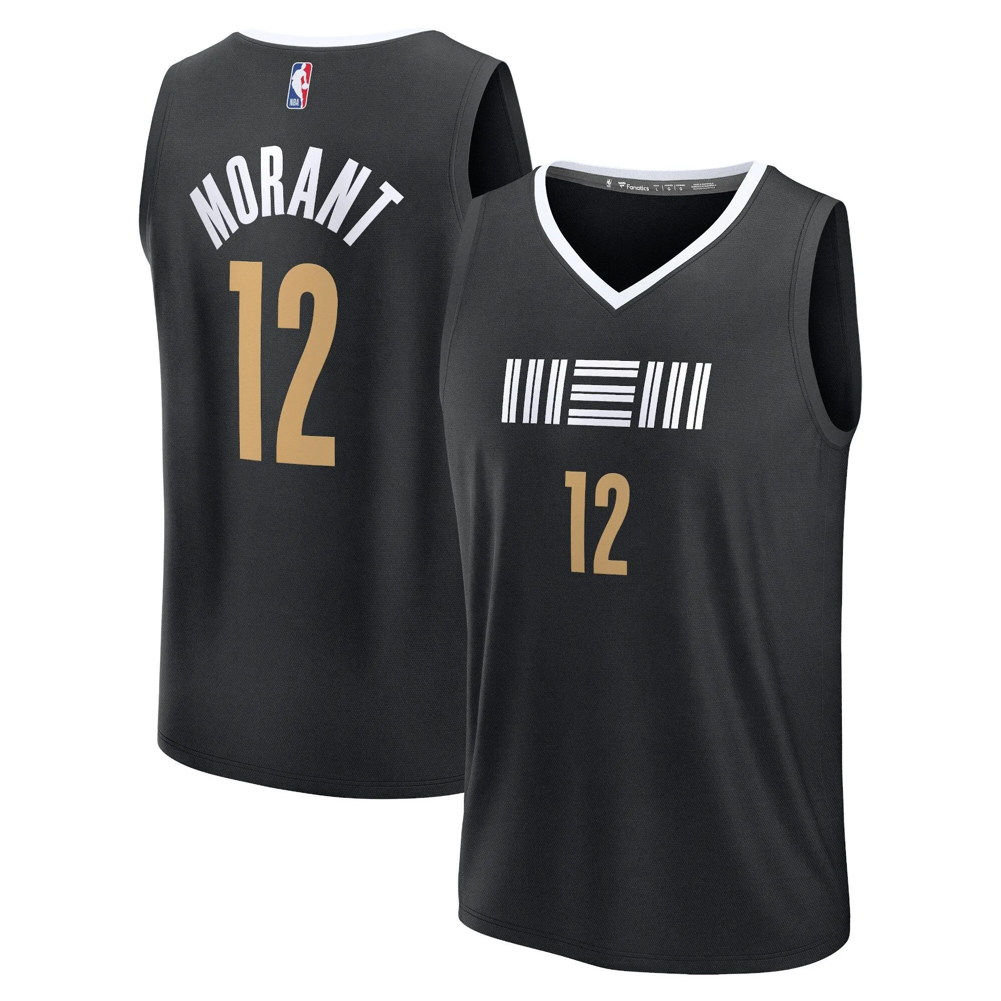 Ja Morant Memphis Grizzlies Fanatics Branded Fast Break Jersey - Black - City Edition