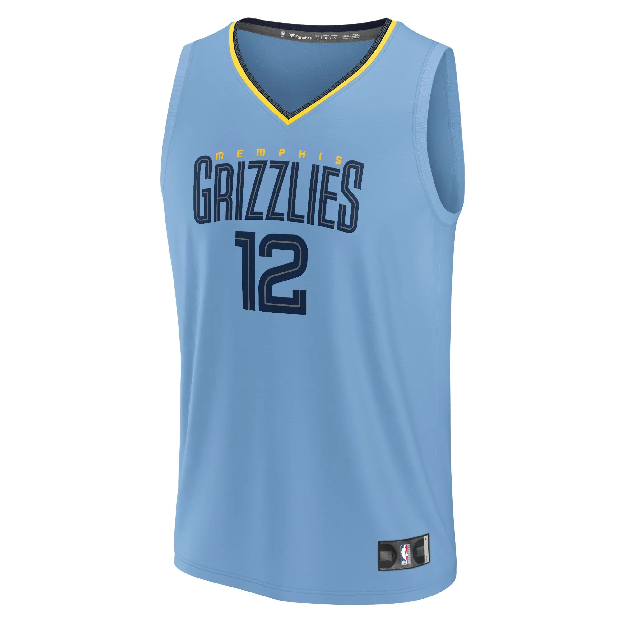 Ja Morant Memphis Grizzlies Fanatics Branded Fast Break Replica Player Jersey - Statement Edition - Light Blue