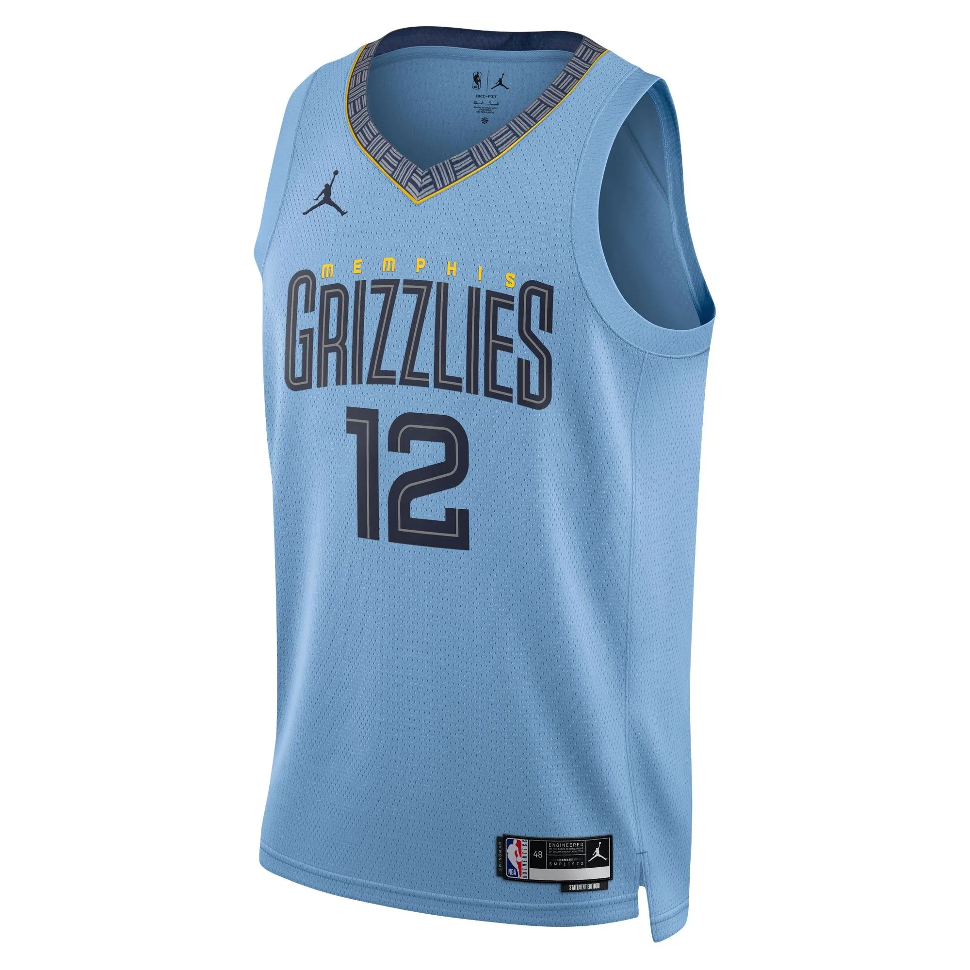 Ja Morant Memphis Grizzlies Jordan Brand Unisex Swingman Jersey - Statement Edition - Light Blue