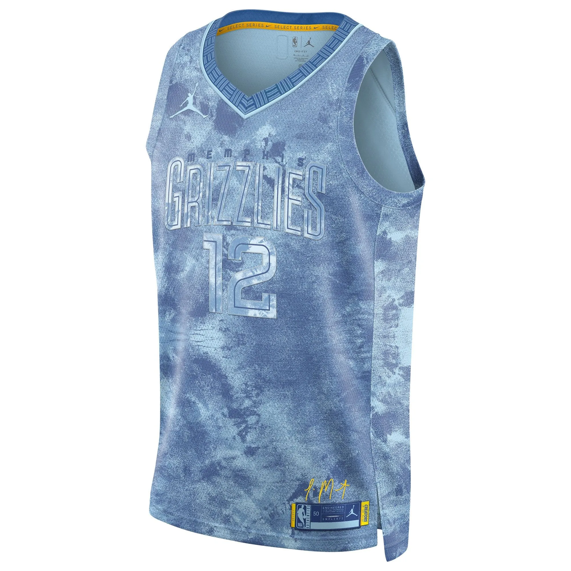 Ja Morant Memphis Grizzlies  Unisex Select Series Swingman Jersey - Light Blue