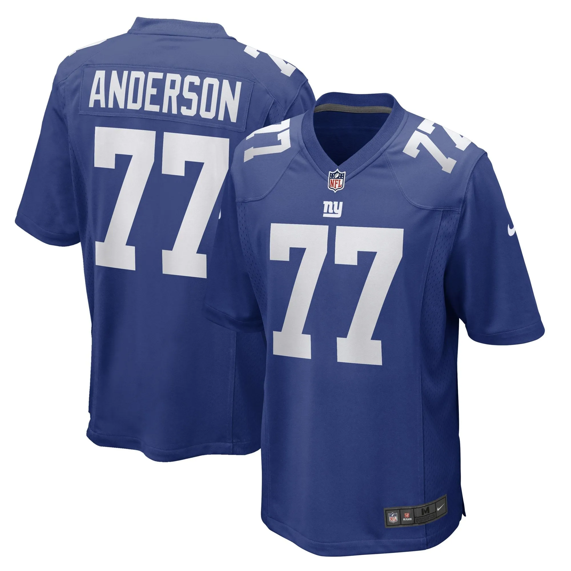 Jack Anderson New York Giants  Game Player Jersey - Royal