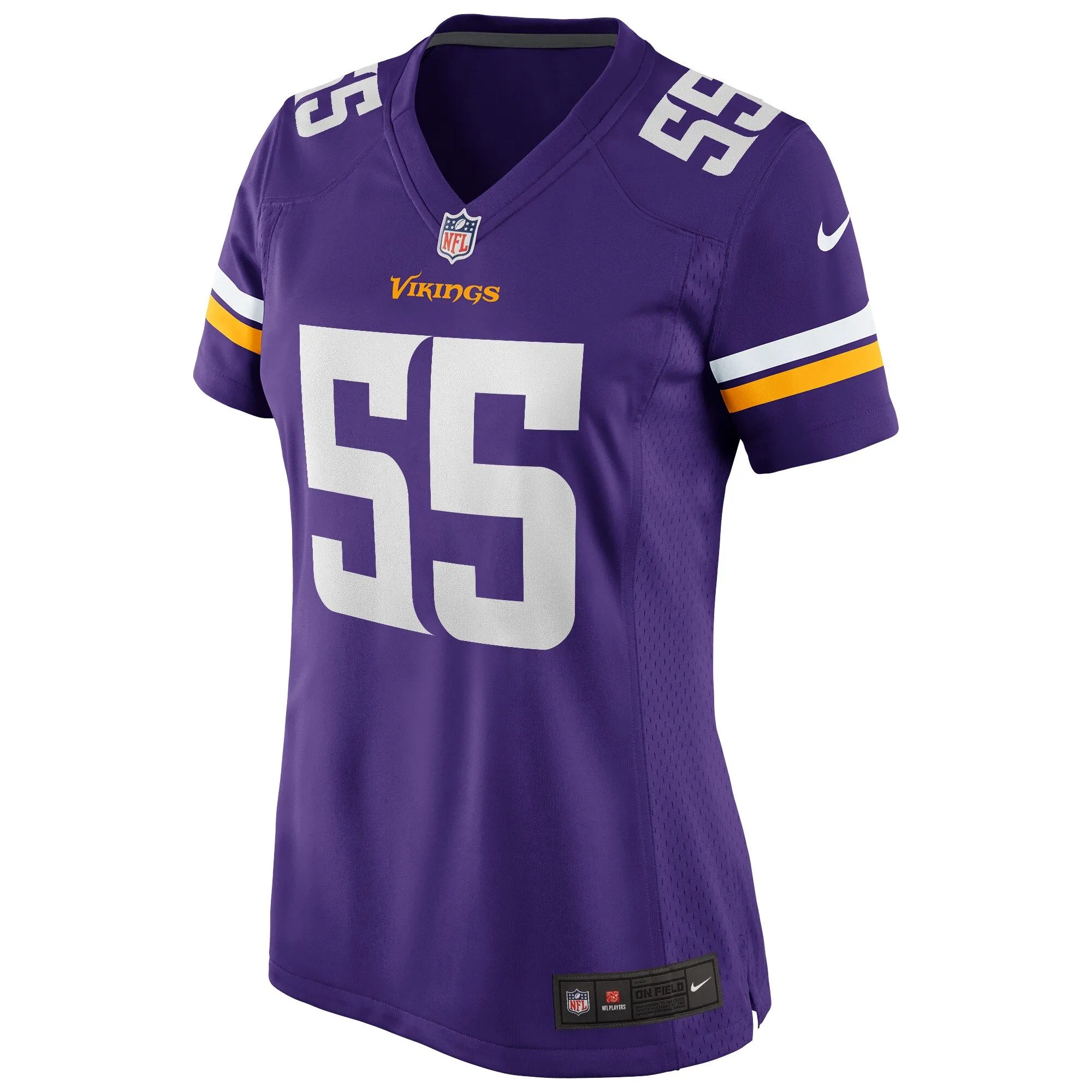 Jack Del Rio Minnesota Vikings  Women's Game Retired Player Jersey - Purple