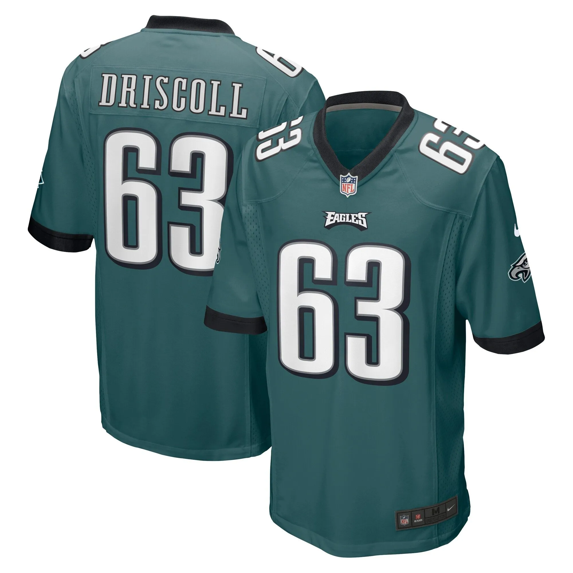 Jack Driscoll Philadelphia Eagles  Game Jersey - Midnight Green