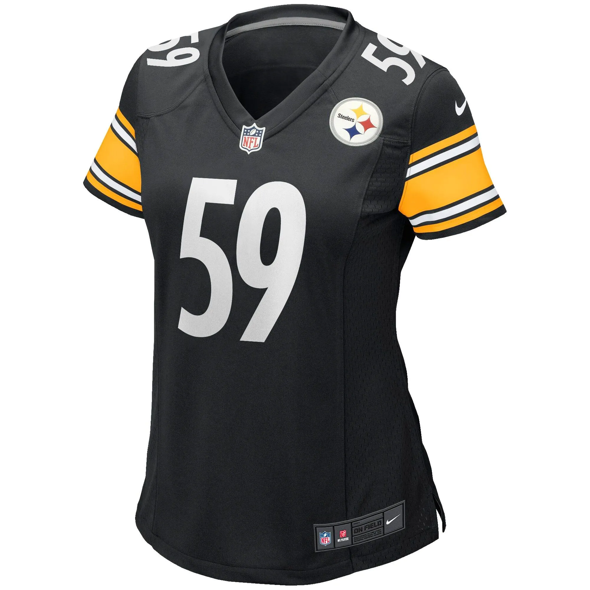 Jack Ham Pittsburgh Steelers  Women's Game Retired Player Jersey - Black