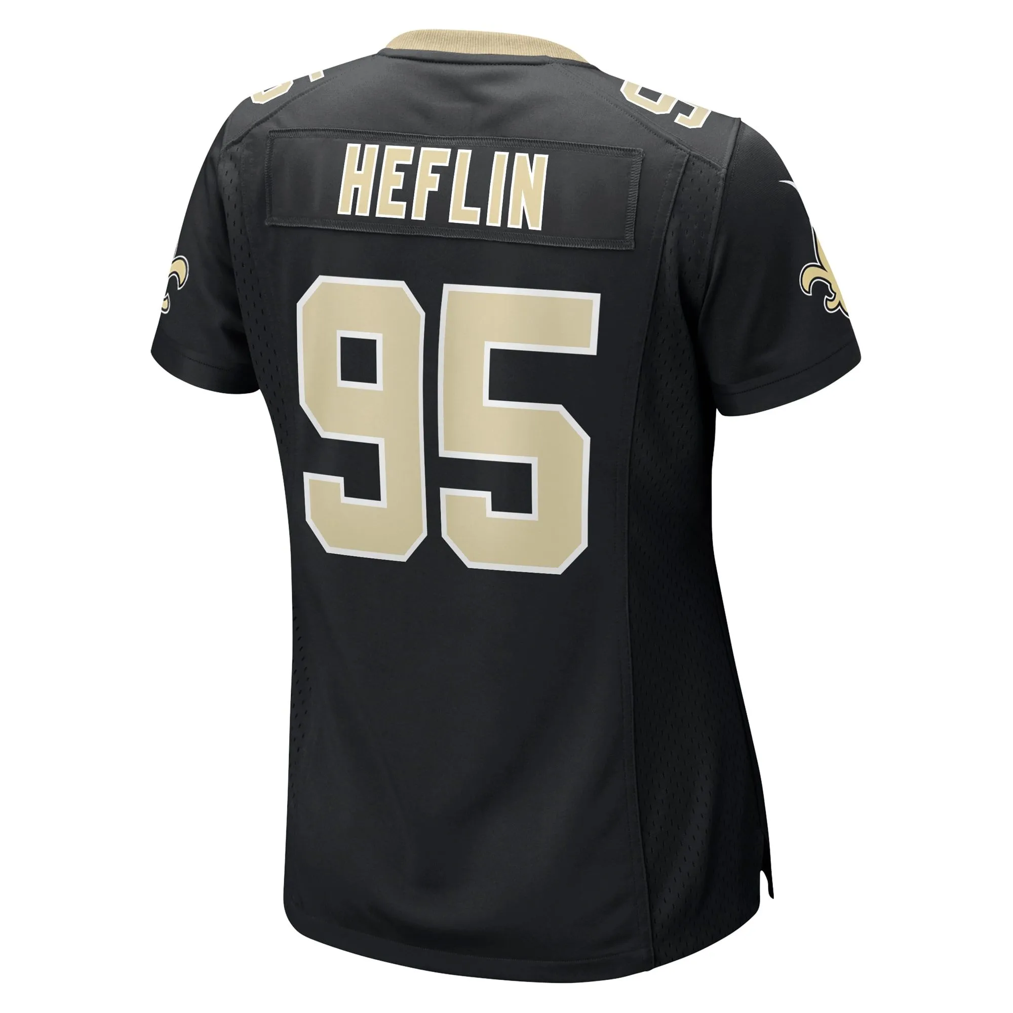 Jack Heflin New Orleans Saints  Women's Team Game Jersey -  Black