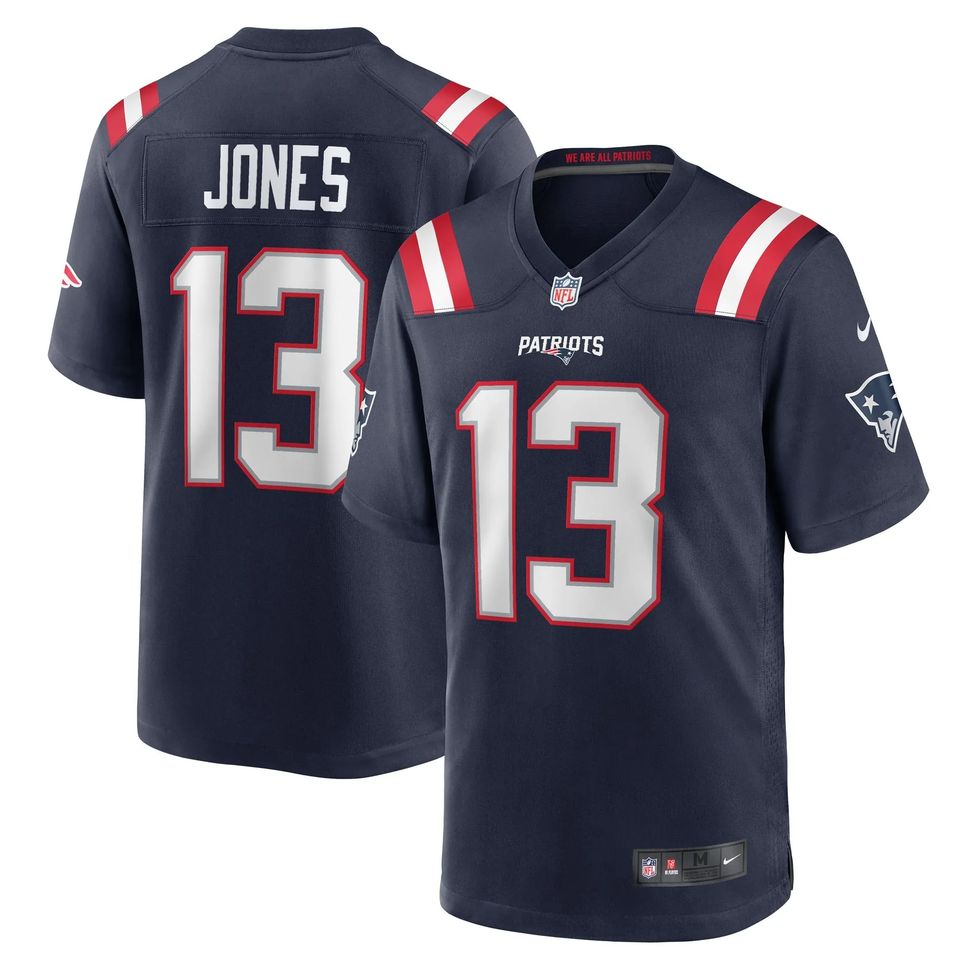 Jack Jones New England Patriots  Game Player Jersey - Navy