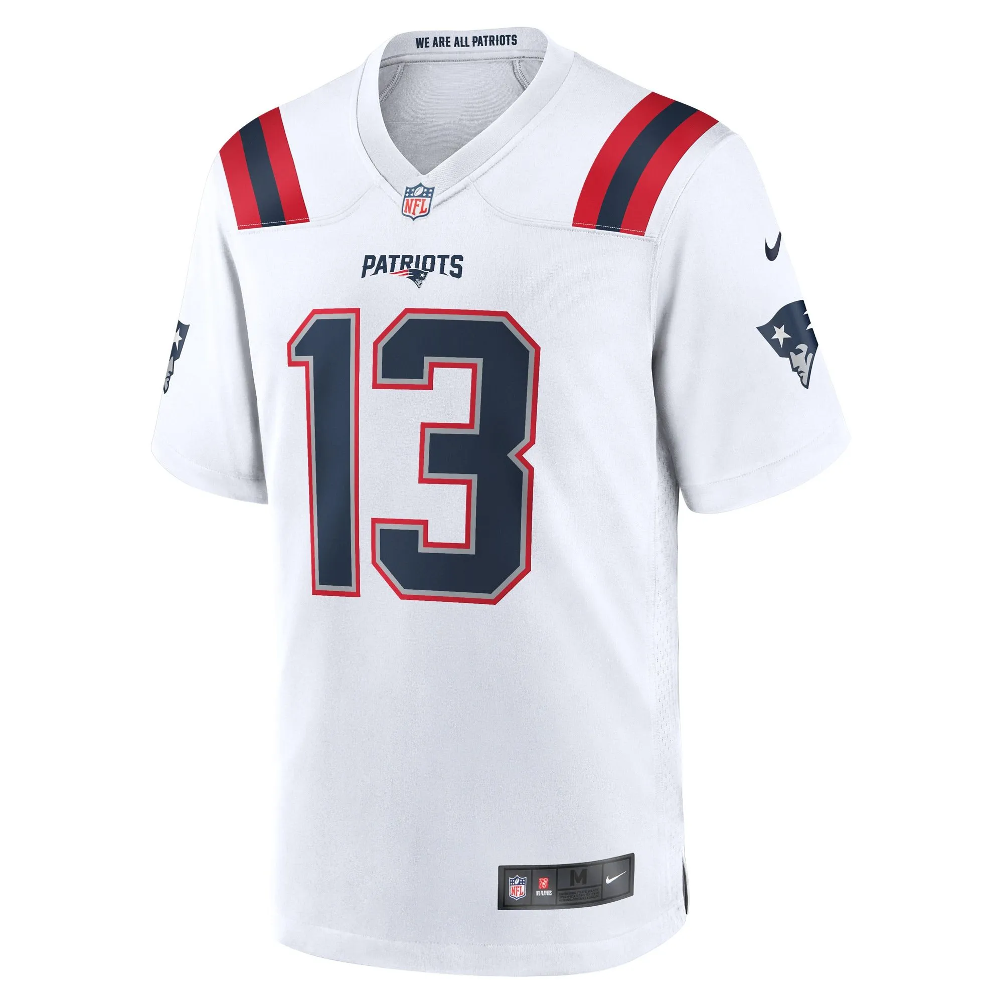 Jack Jones New England Patriots  Game Player Jersey - White