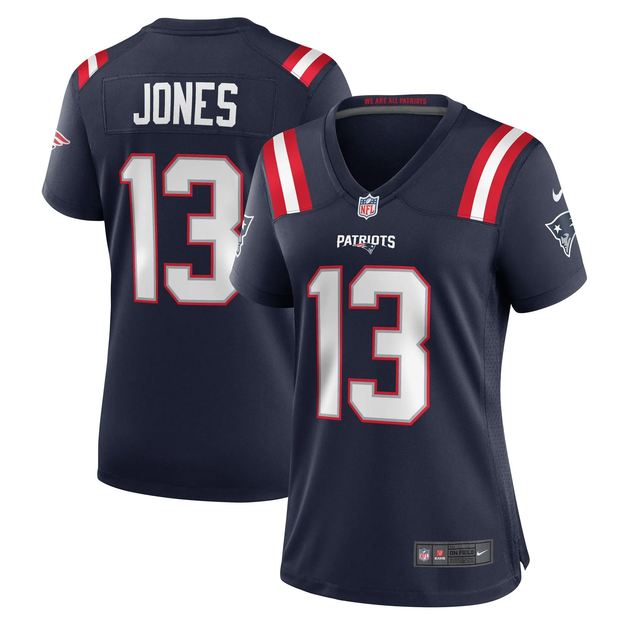 Jack Jones New England Patriots  Women's Game Player Jersey - Navy