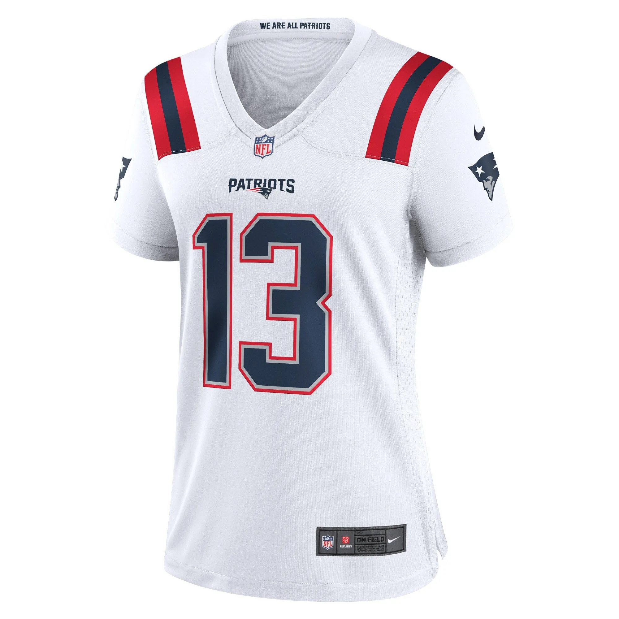 Jack Jones New England Patriots  Women's Game Player Jersey - White