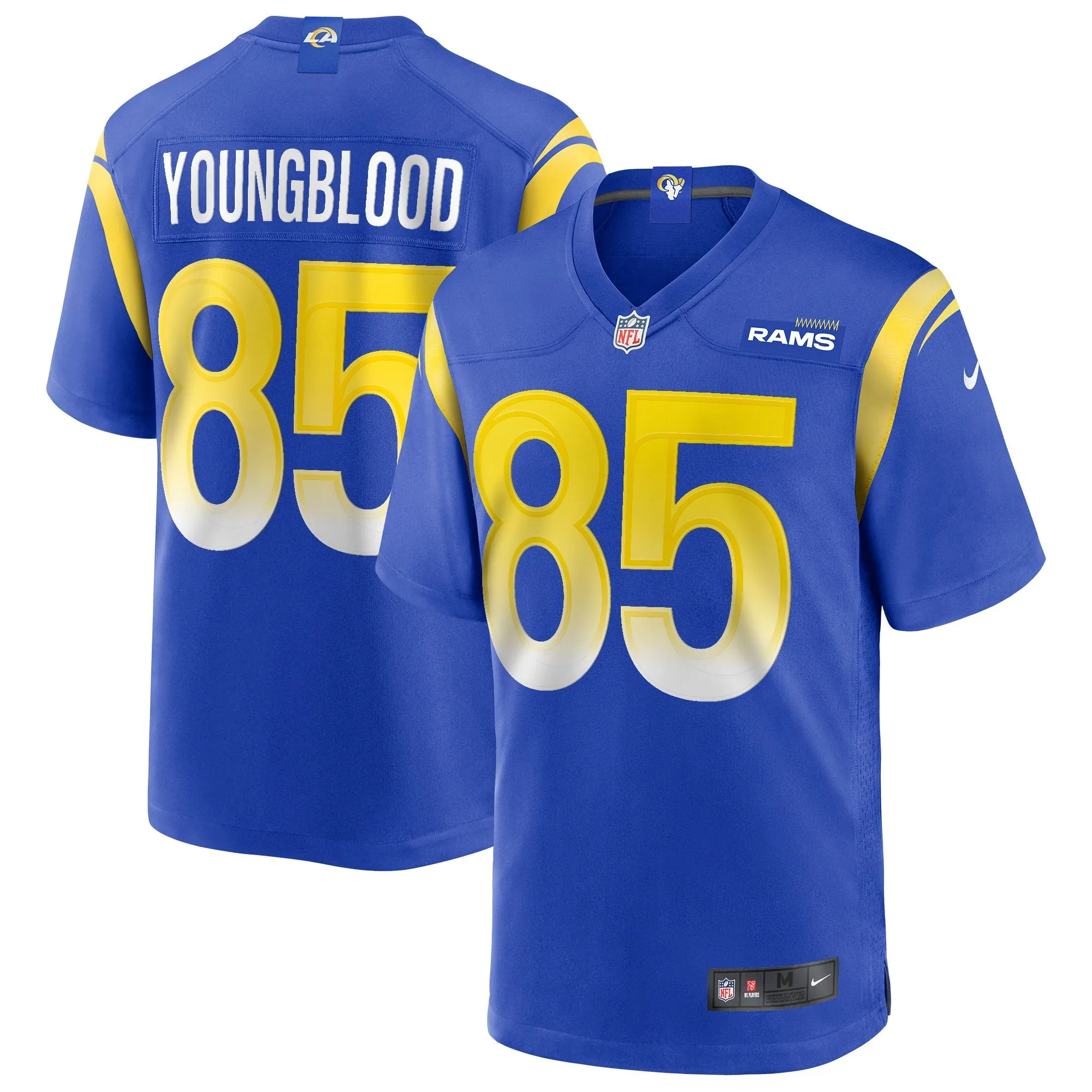 Jack Youngblood Los Angeles Rams  Game Retired Player Jersey - Royal