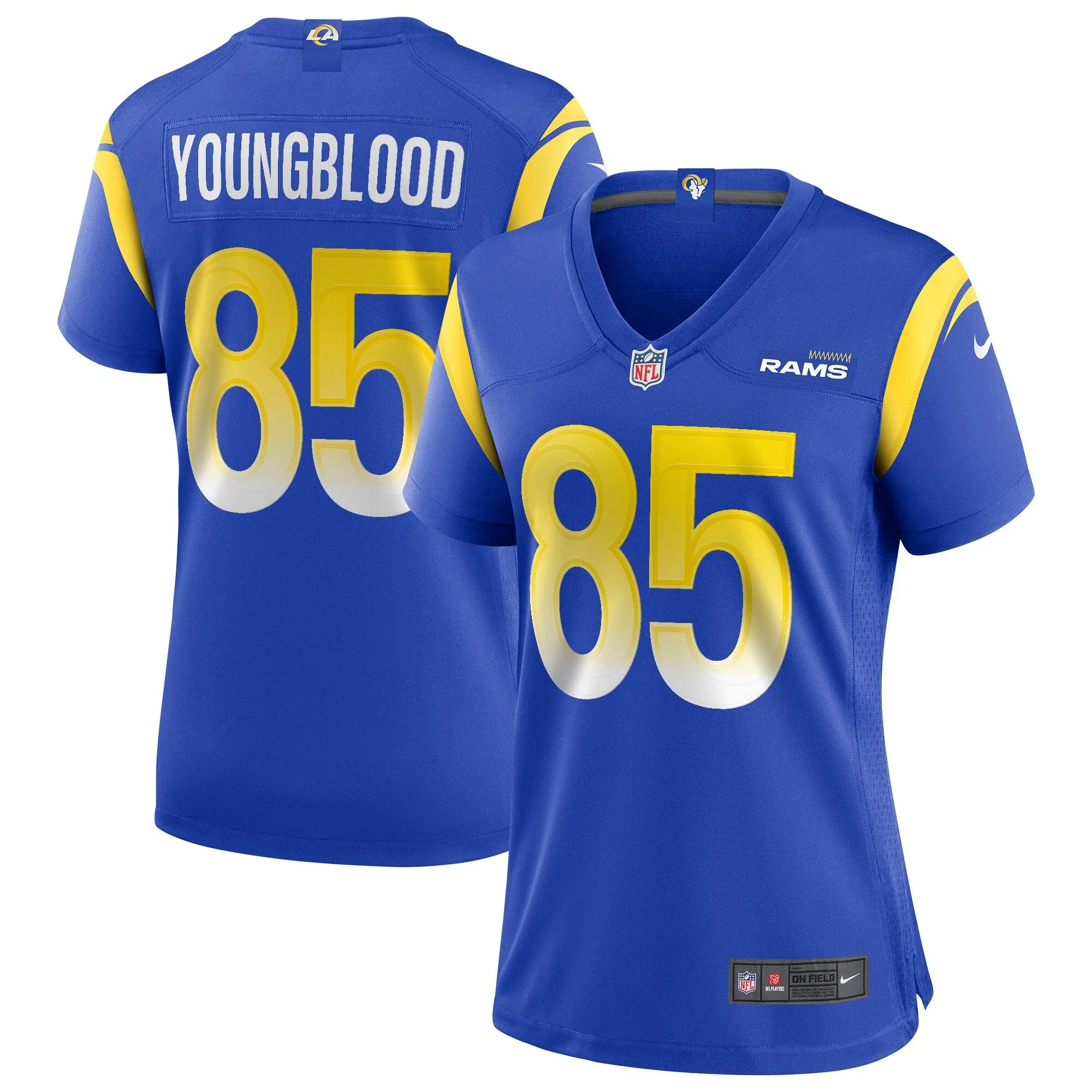 Jack Youngblood Los Angeles Rams  Women's Game Retired Player Jersey - Royal