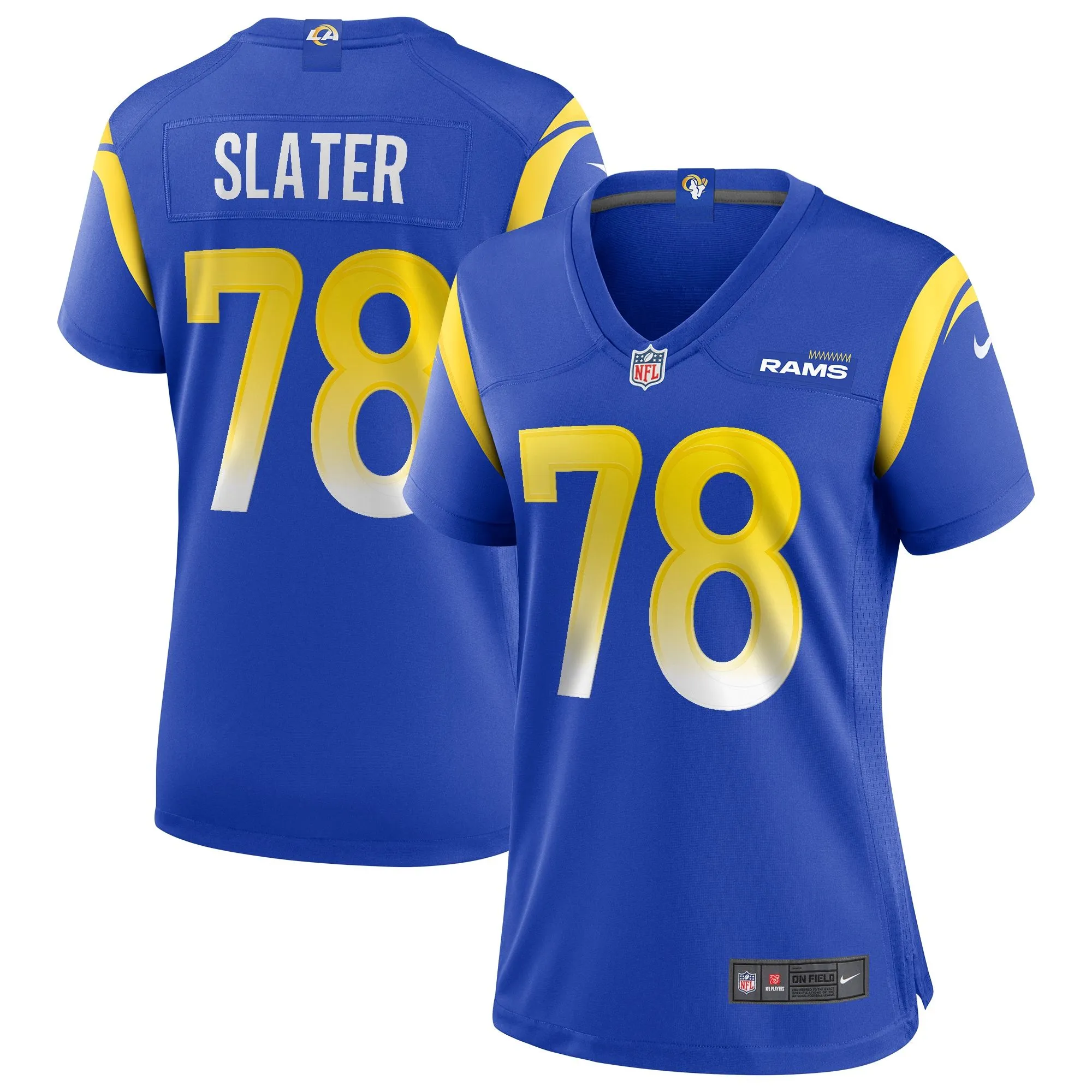 Jackie Slater Los Angeles Rams  Women's Game Retired Player Jersey - Royal